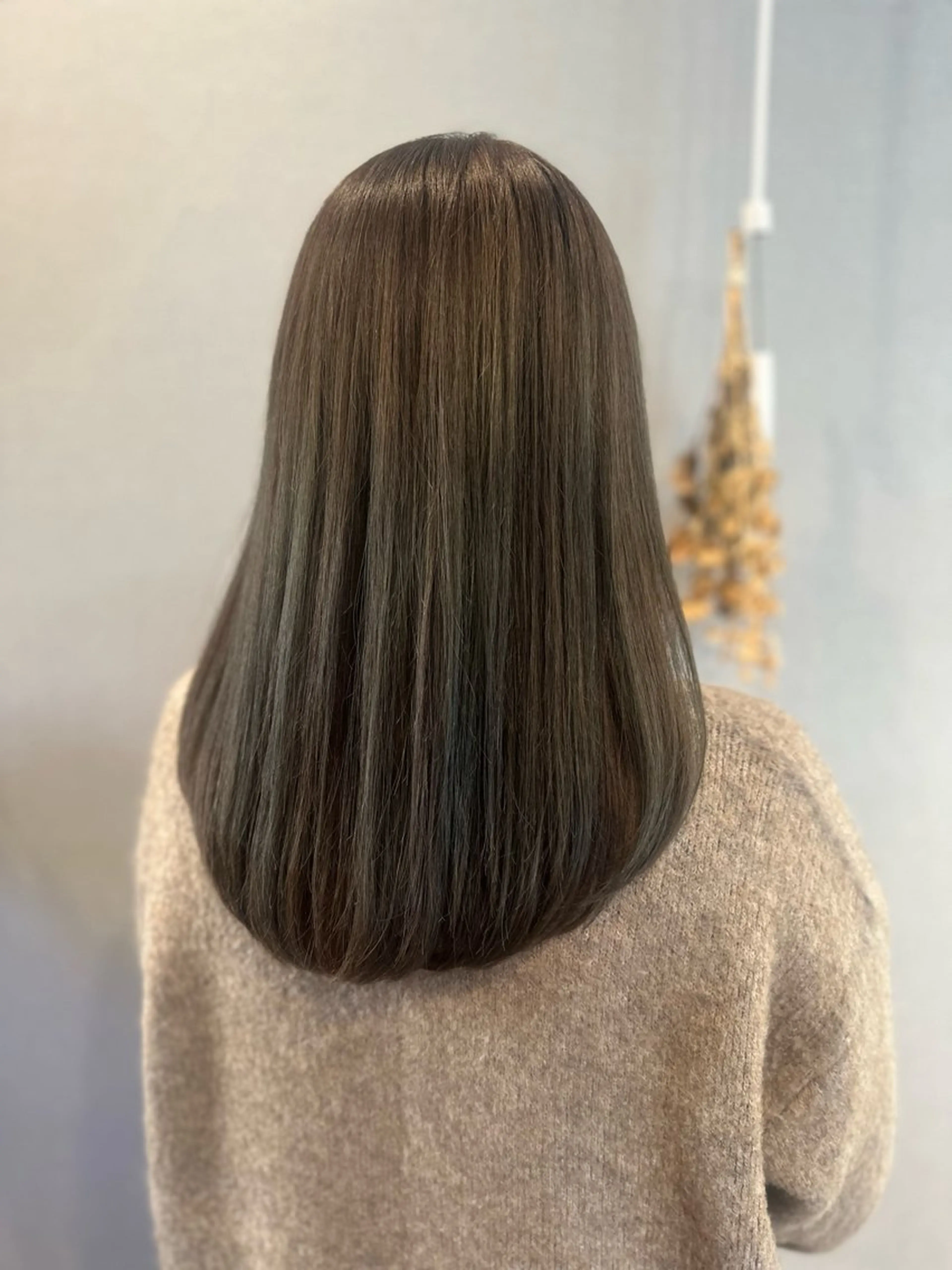 セミロング カラー ヘアカラー K Harukaのヘアスタイル