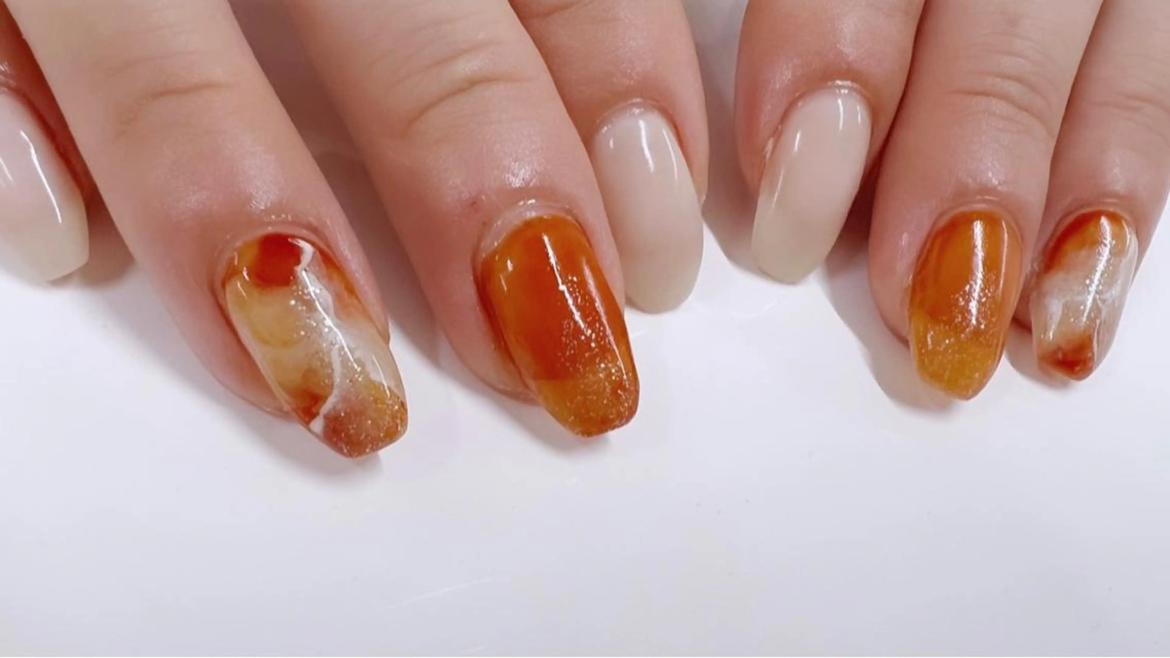 ネイル ニュアンスネイル ハンドネイル はあとねいる 安佐南店のネイルデザイン