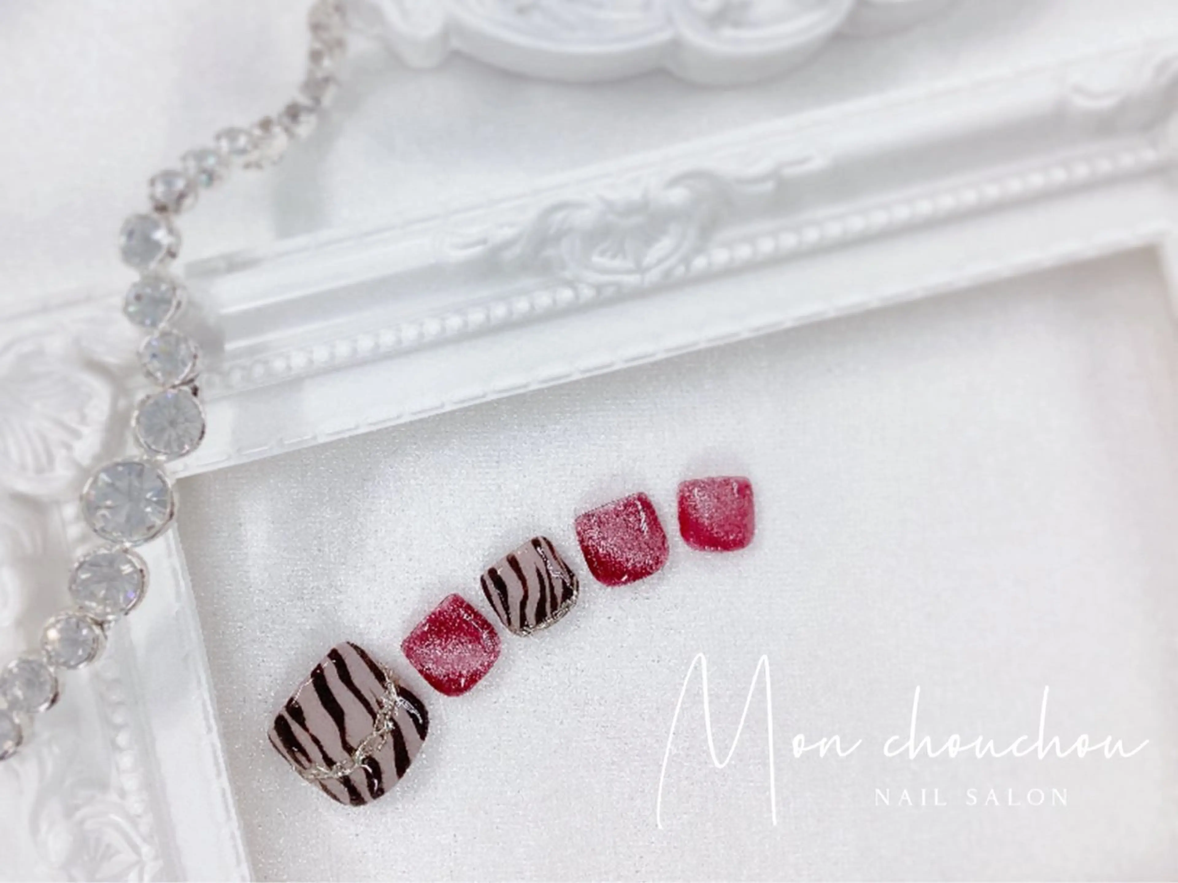 ネイル フットネイル シンプルネイル 加藤 楓子のネイルデザイン