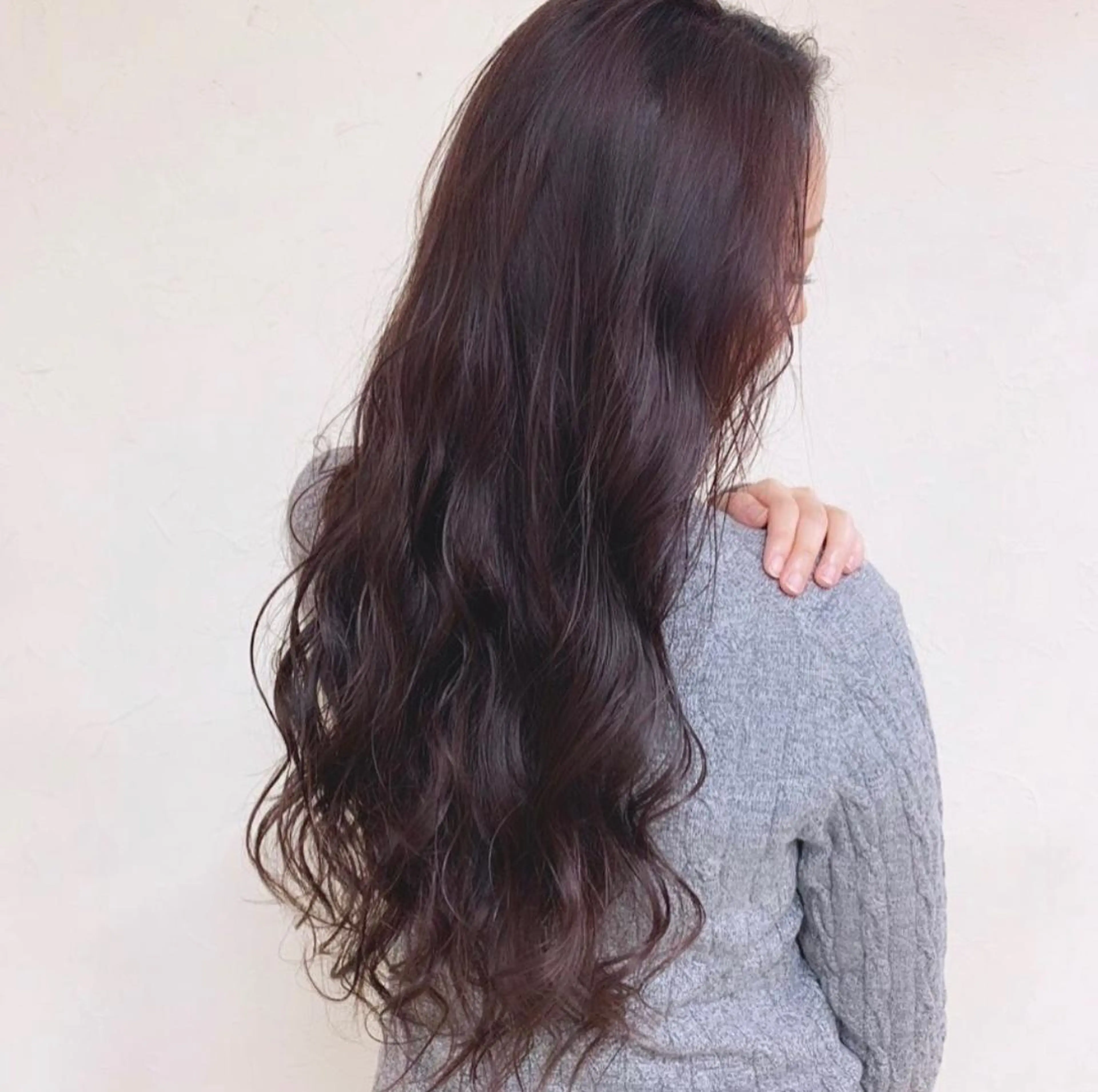 ロング カラー アッシュ ラベンダーカラー ラベンダーアッシュ 深沢 秀のヘアスタイル