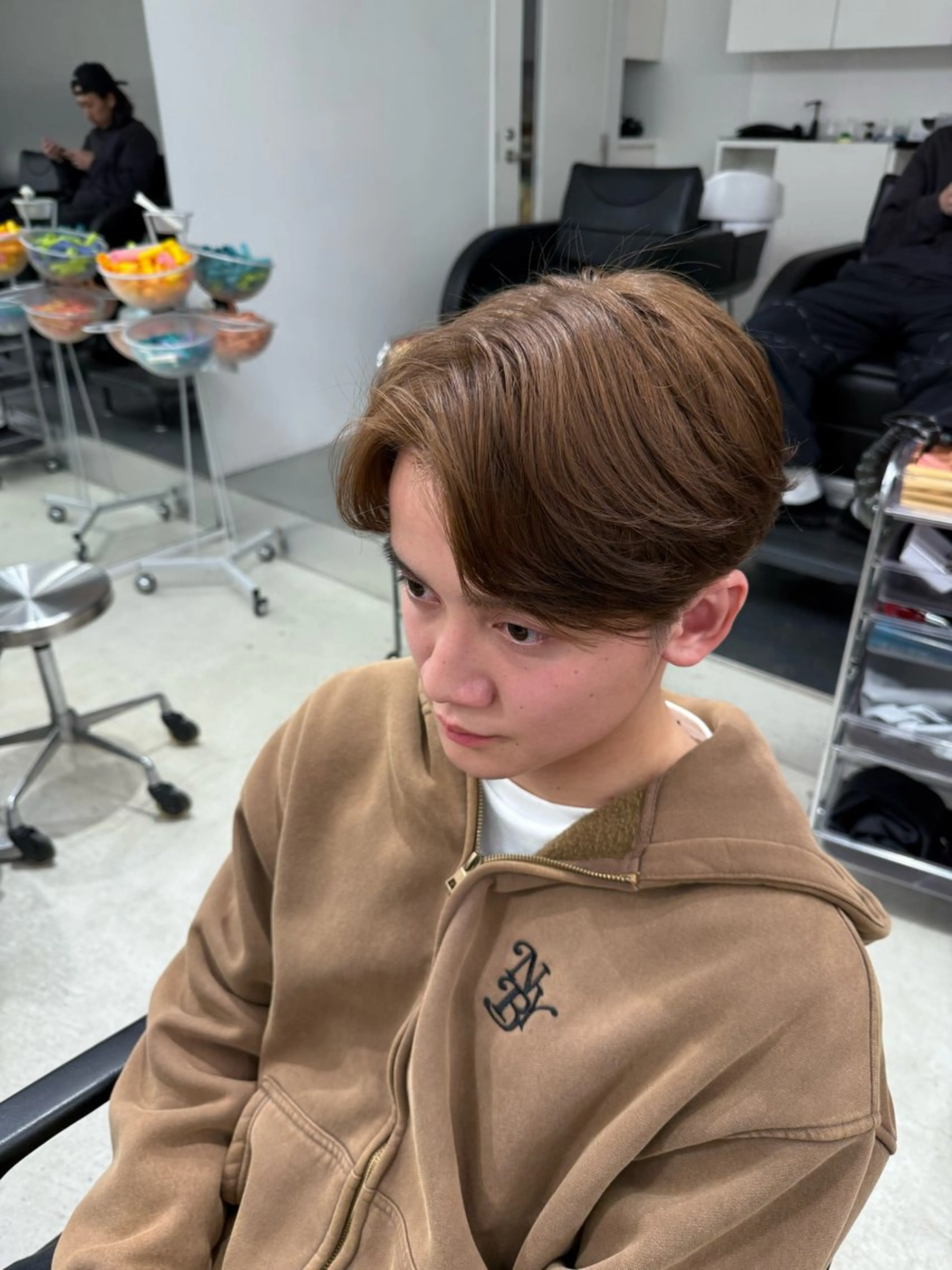 カラー パーマ メンズ ヘアカラー パーマ 深谷 侑亮のヘアスタイル