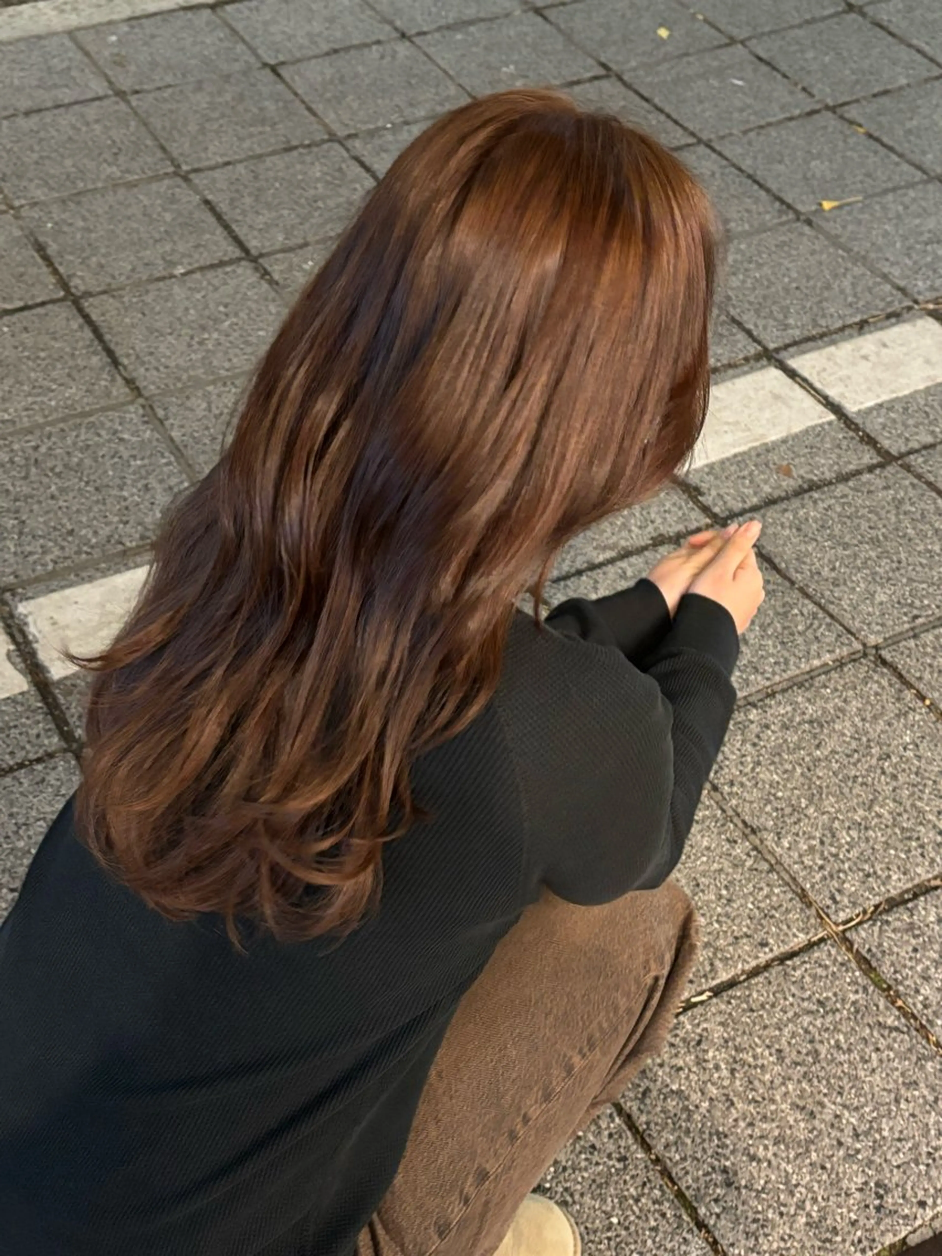 ロング カラー カット ヘアカラー 🍓ハイトーンカラー 🎀nene🍓のヘアスタイル