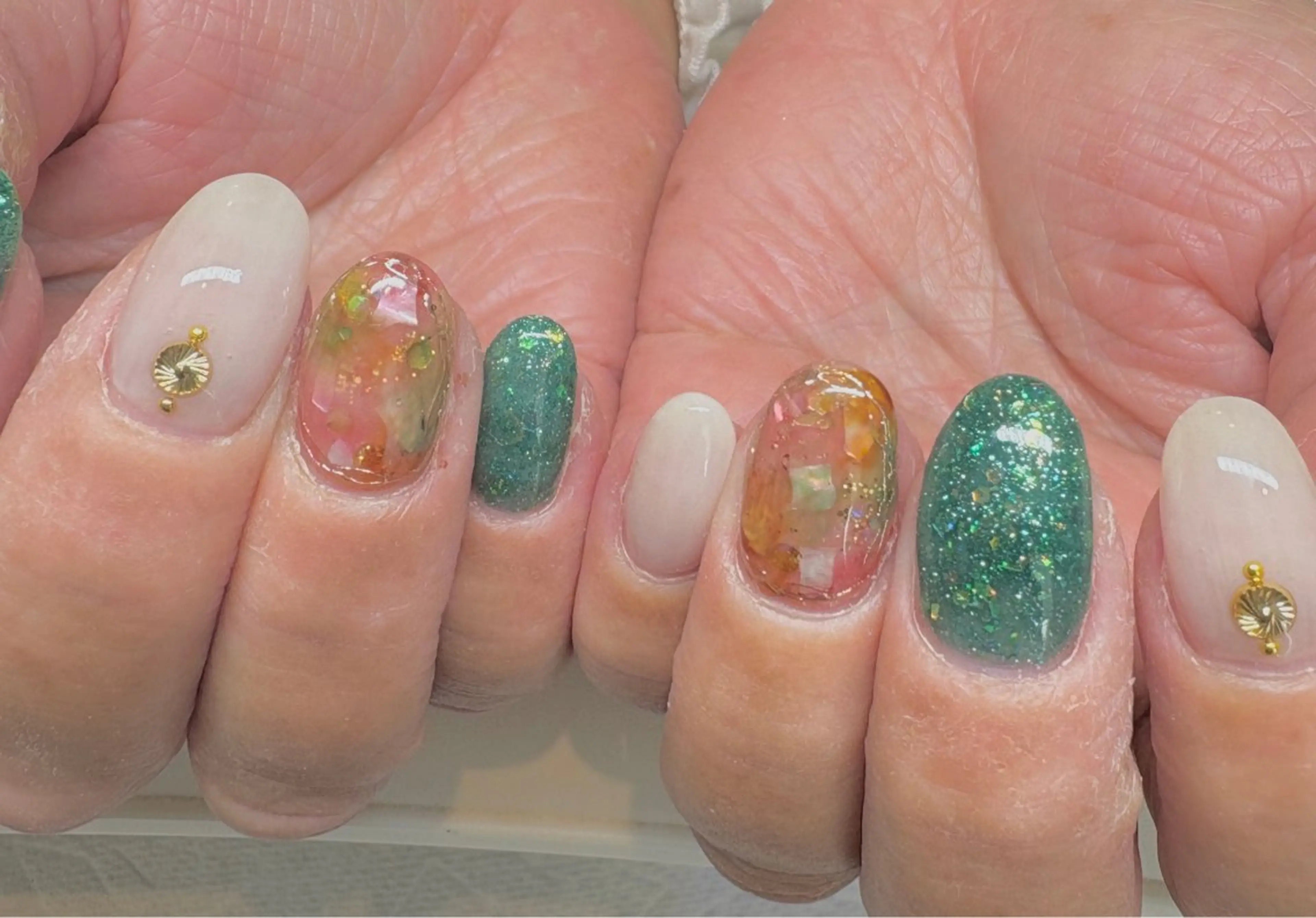 ネイル 長さ出し 持ち込み 春ネイル ハンドネイル N.style所属・Ｎ. styleのネイルデザイン