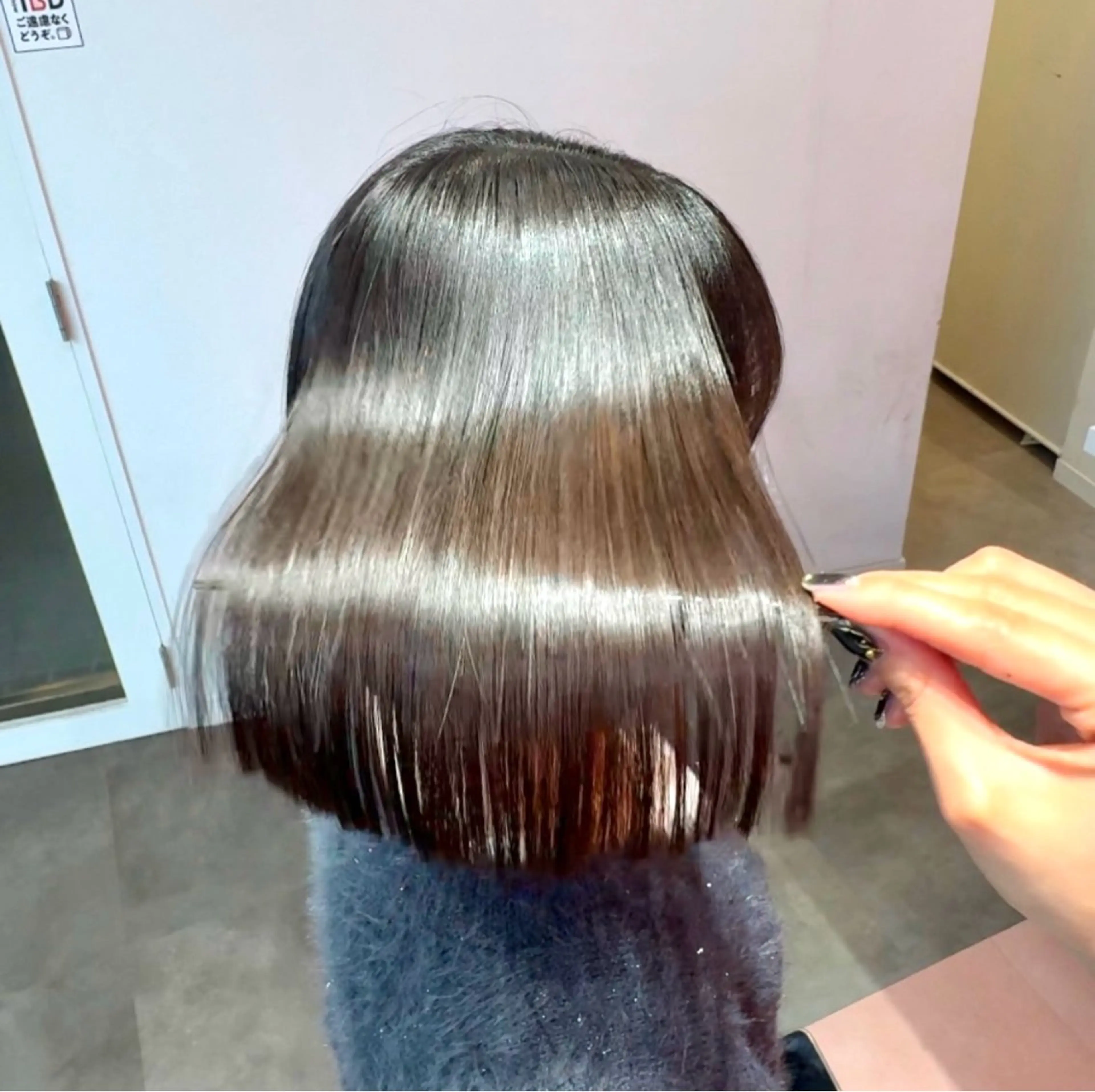 ショート カット 縮毛矯正 トリートメント 莉乃/縮毛矯正/髪質 改善/艶カラーのヘアスタイル