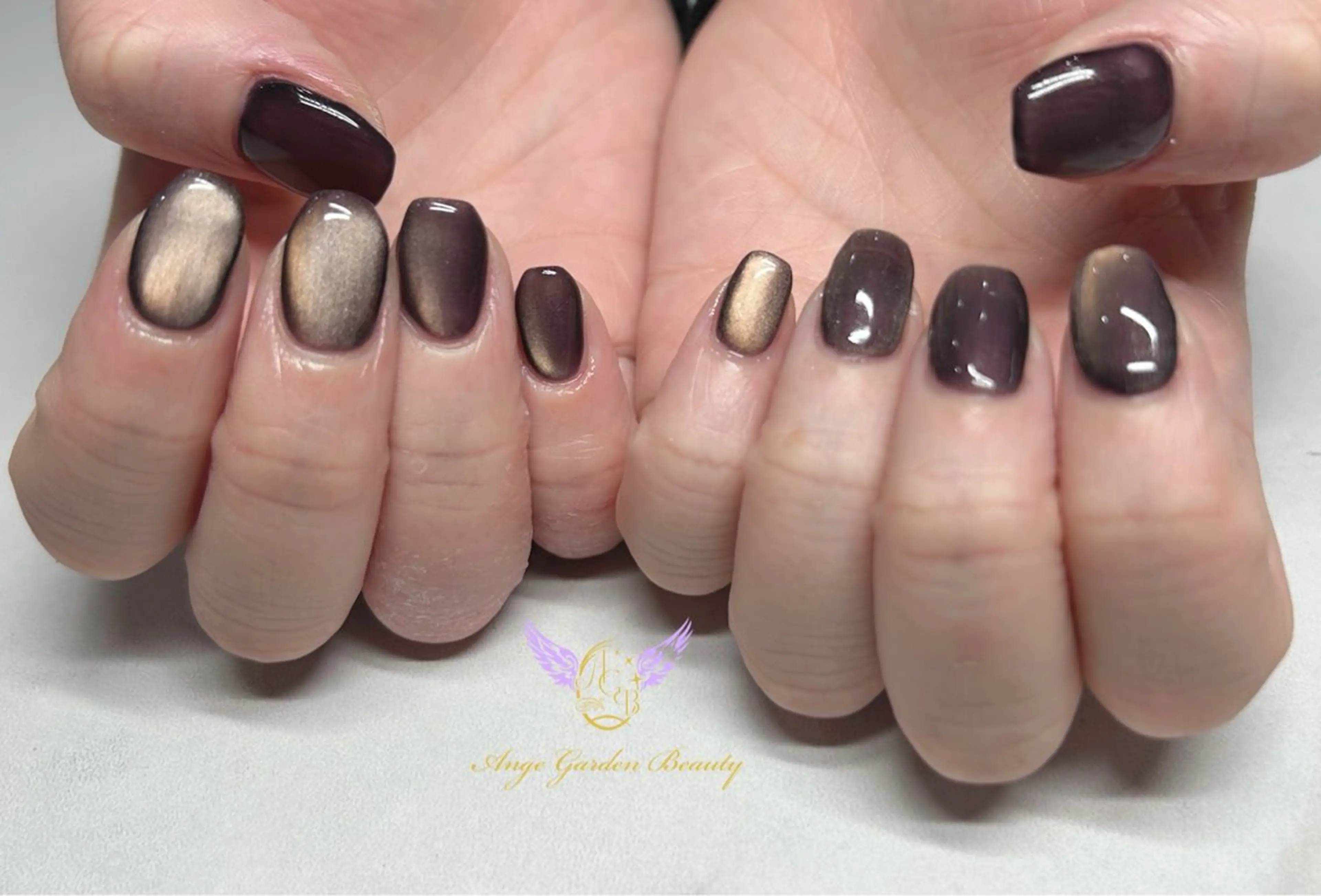 ネイル 韓国ネイル マグネットネイル ハンドネイル AngeGarden Beautymihoのネイルデザイン