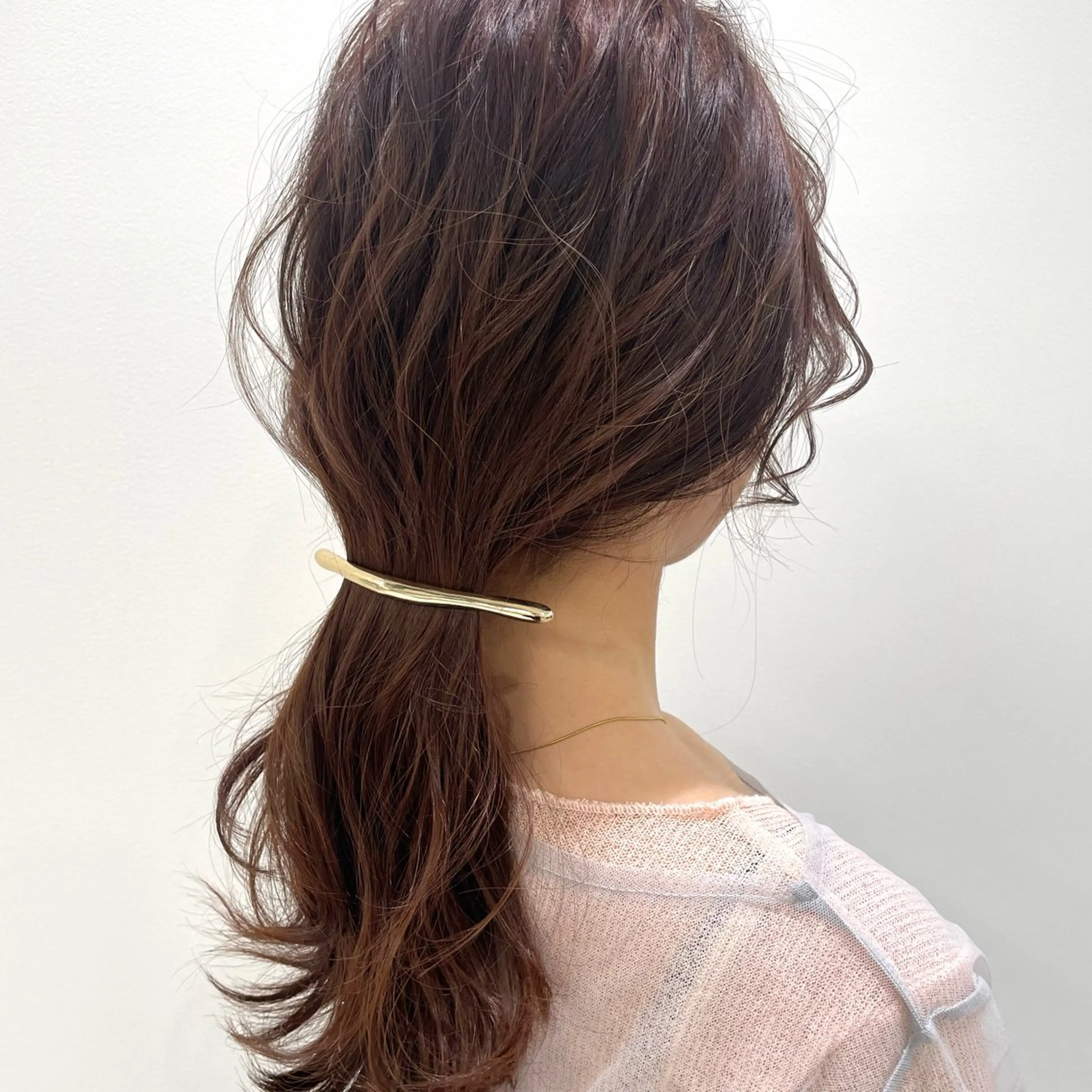 セミロング ヘアアレンジ 🫧レイナ 🫧 ツヤ髪／艶カラー🫧のヘアスタイル