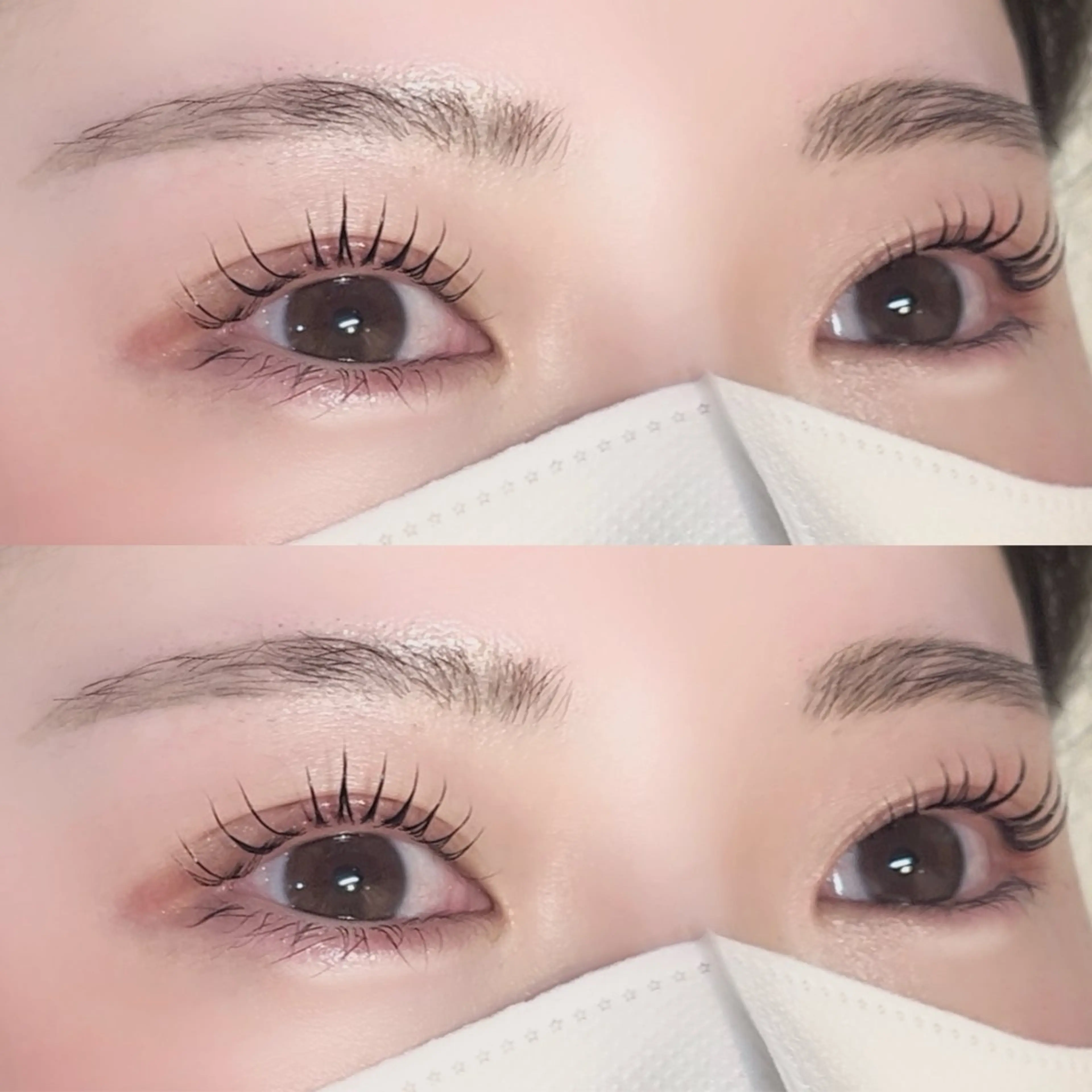 𓊆 話題の韓国マスカラパーマ🇰🇷♥ 𓊇まつ毛パーマ・パリジェンヌ トリートメント付き束感仕上げ 🐈‍⬛ ͗の写真