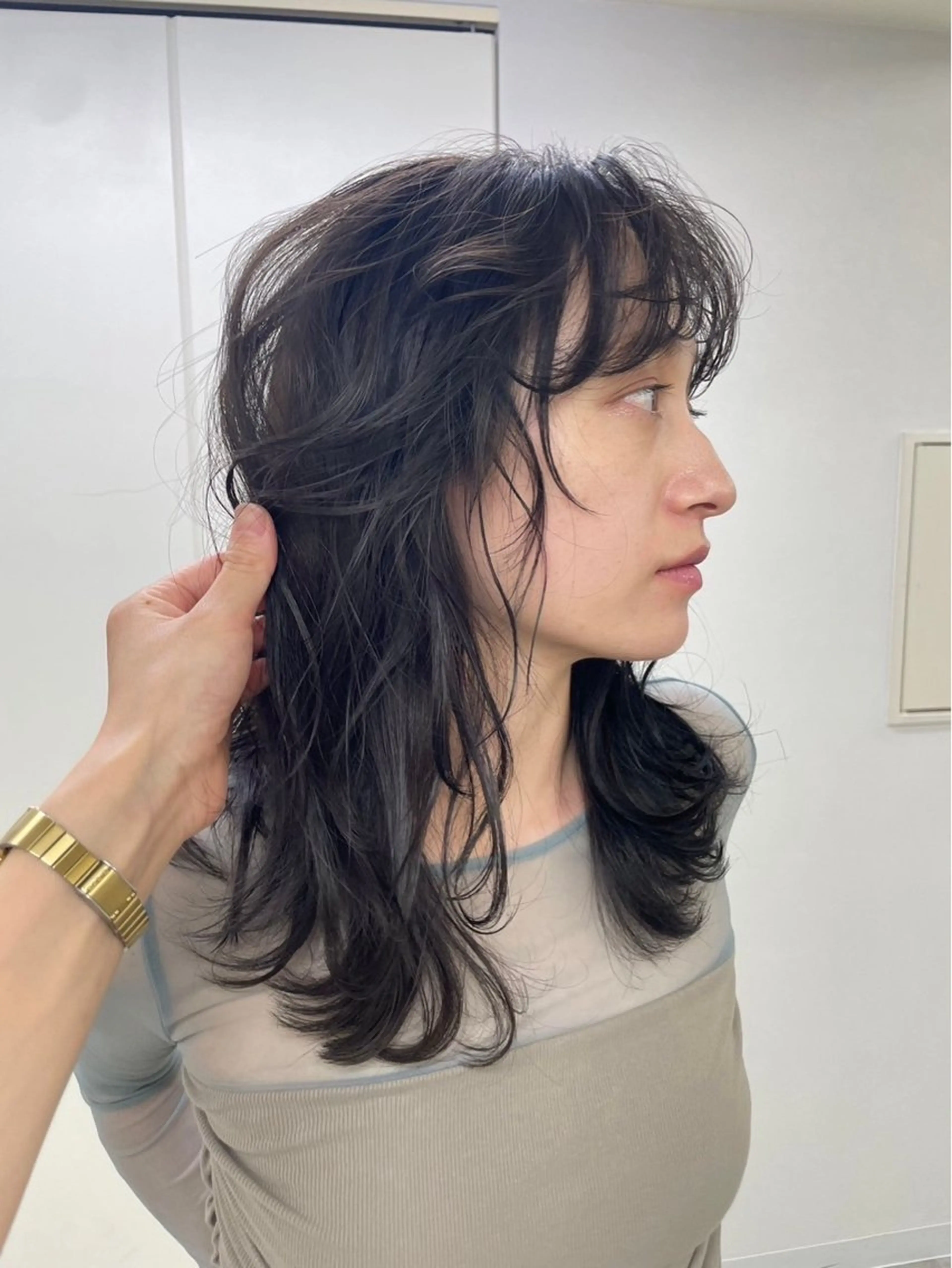 ミディアム カラー ヘアカラー 坂本 圭太朗のヘアスタイル