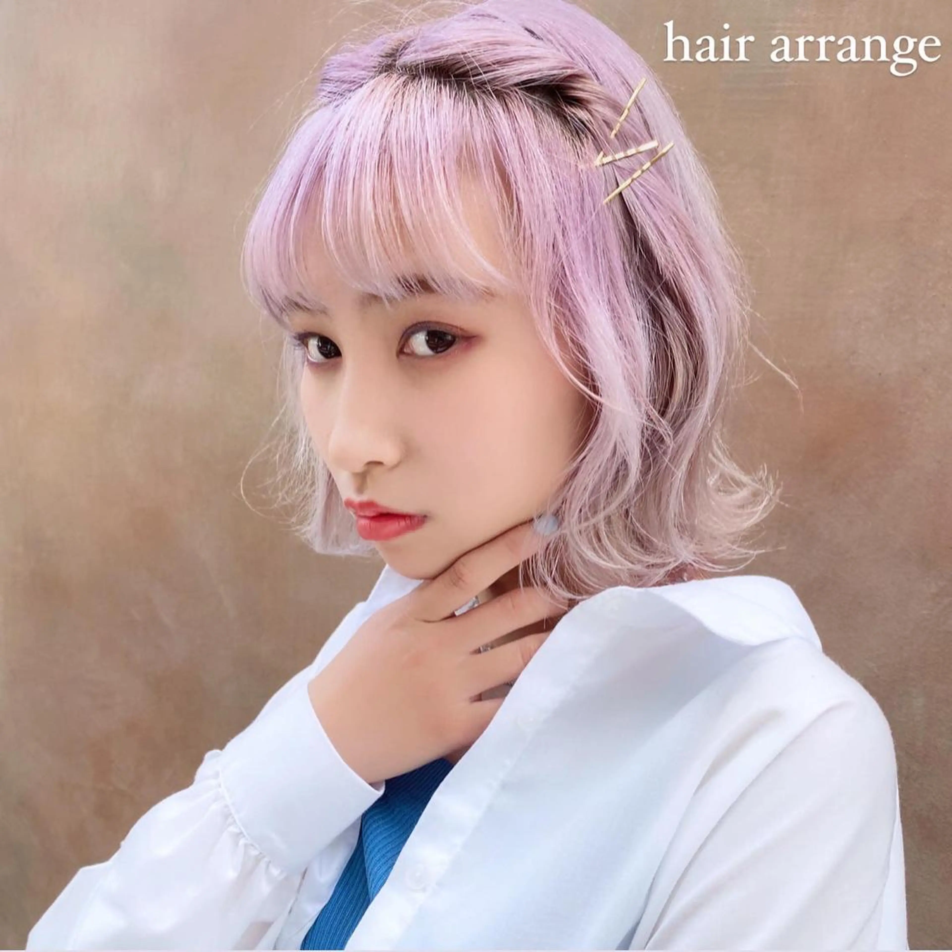 ショート カラー 岡野 静華のヘアスタイル