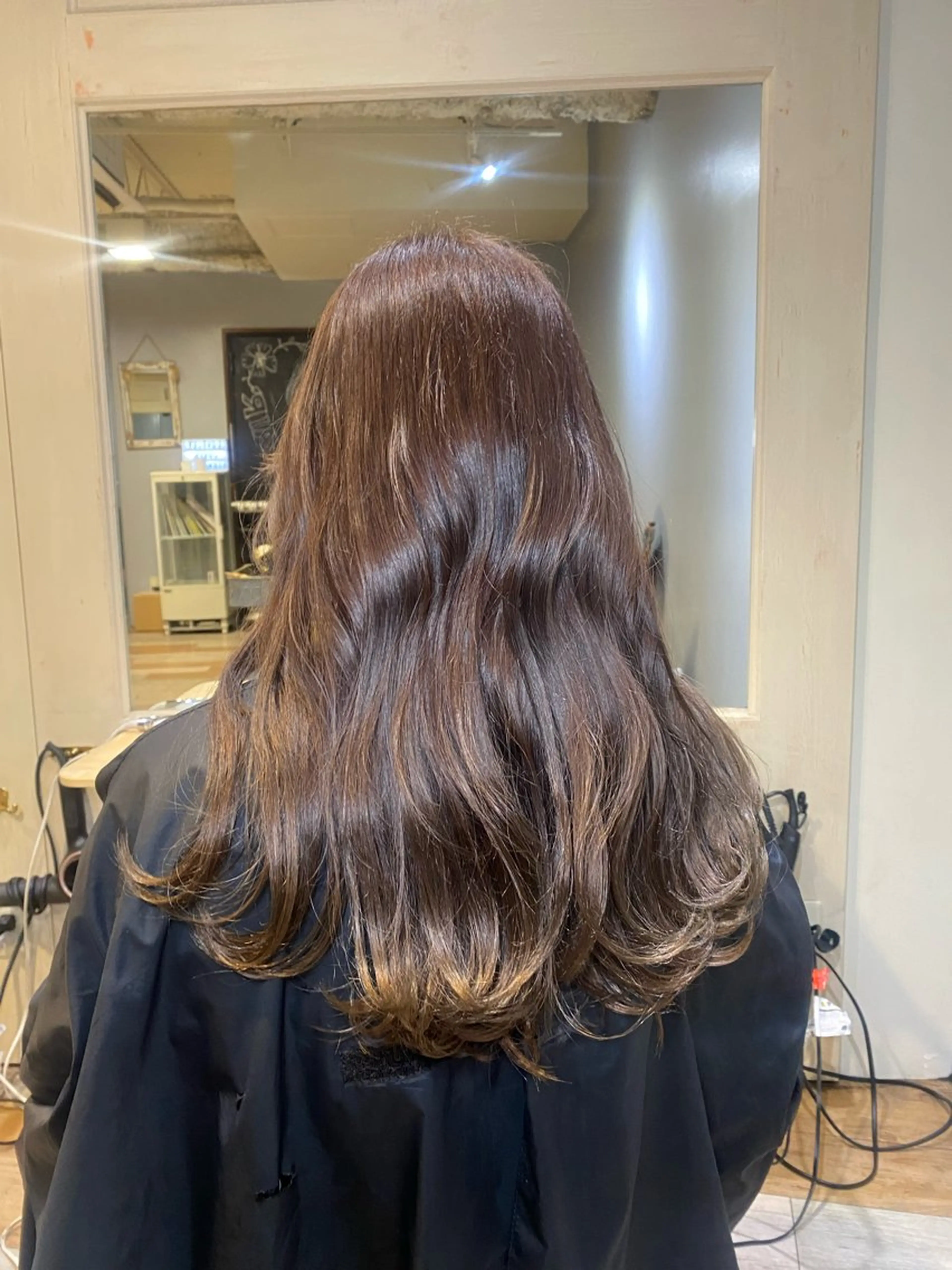 ミディアム カラー ベージュカラー ブリーチ ブラウンカラー ブラウンベージュ 透明感カラー ヘアカラー パーマ トリートメント メンズカット/パーマ 艶カラーTAIGA︎のヘアスタイル