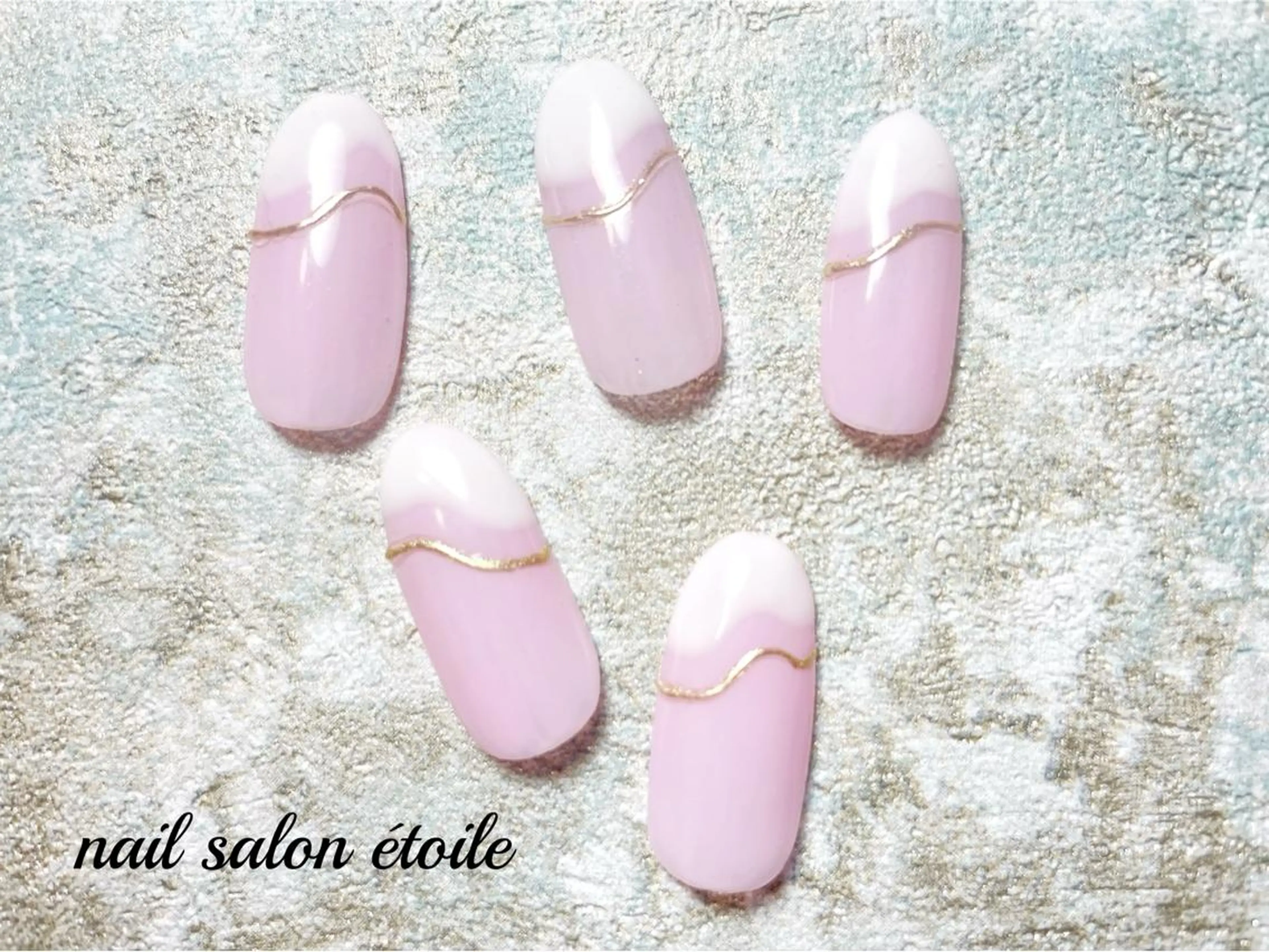 ネイル アートネイル ジェルネイル オフィスネイル ピンク シンプルネイル ハンドネイル nail salon étoileのネイルデザイン