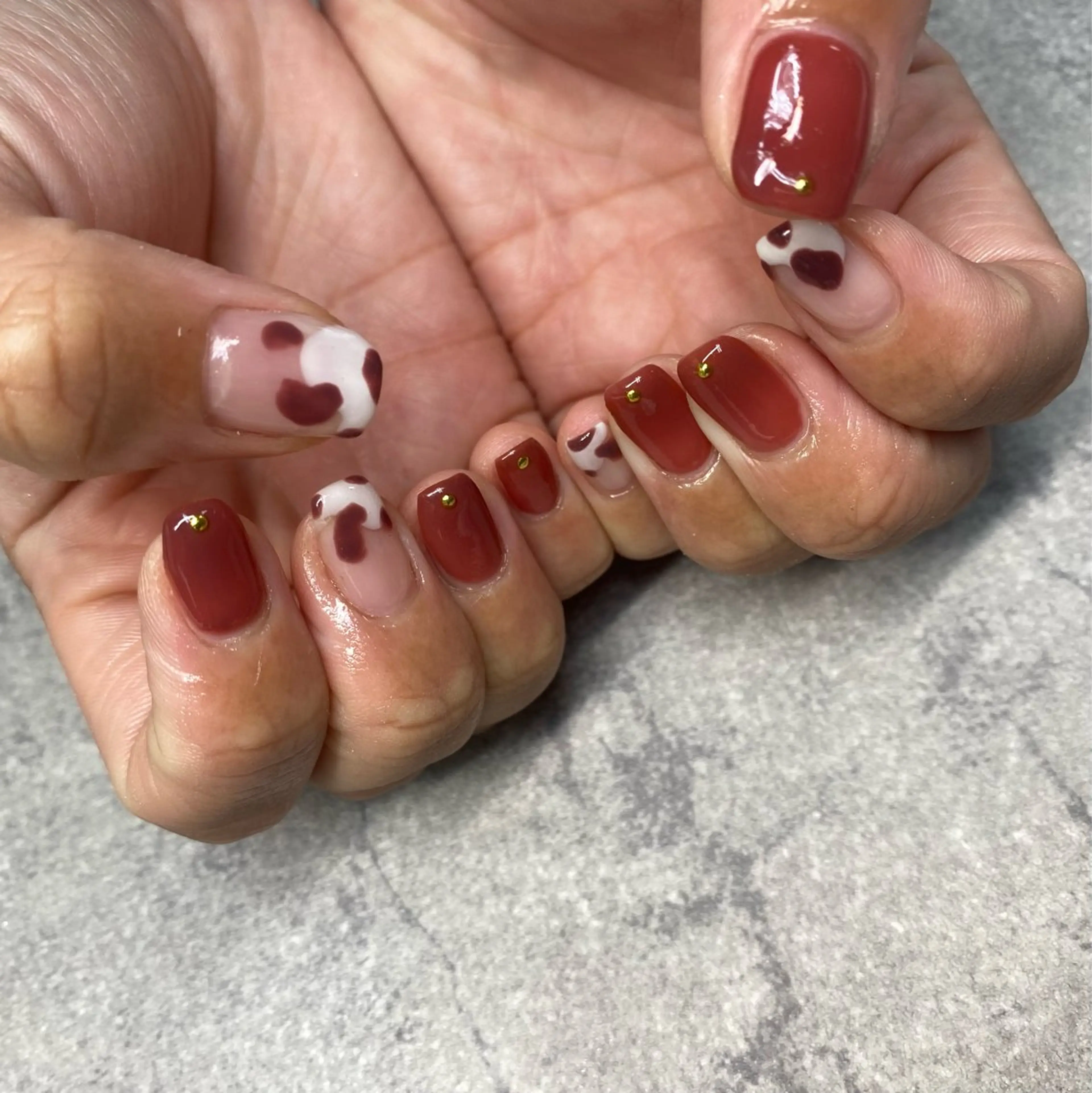 ネイル フットネイル フレンチネイル グラデーション キラキラネイル 韓国ネイル okada kannaのネイルデザイン