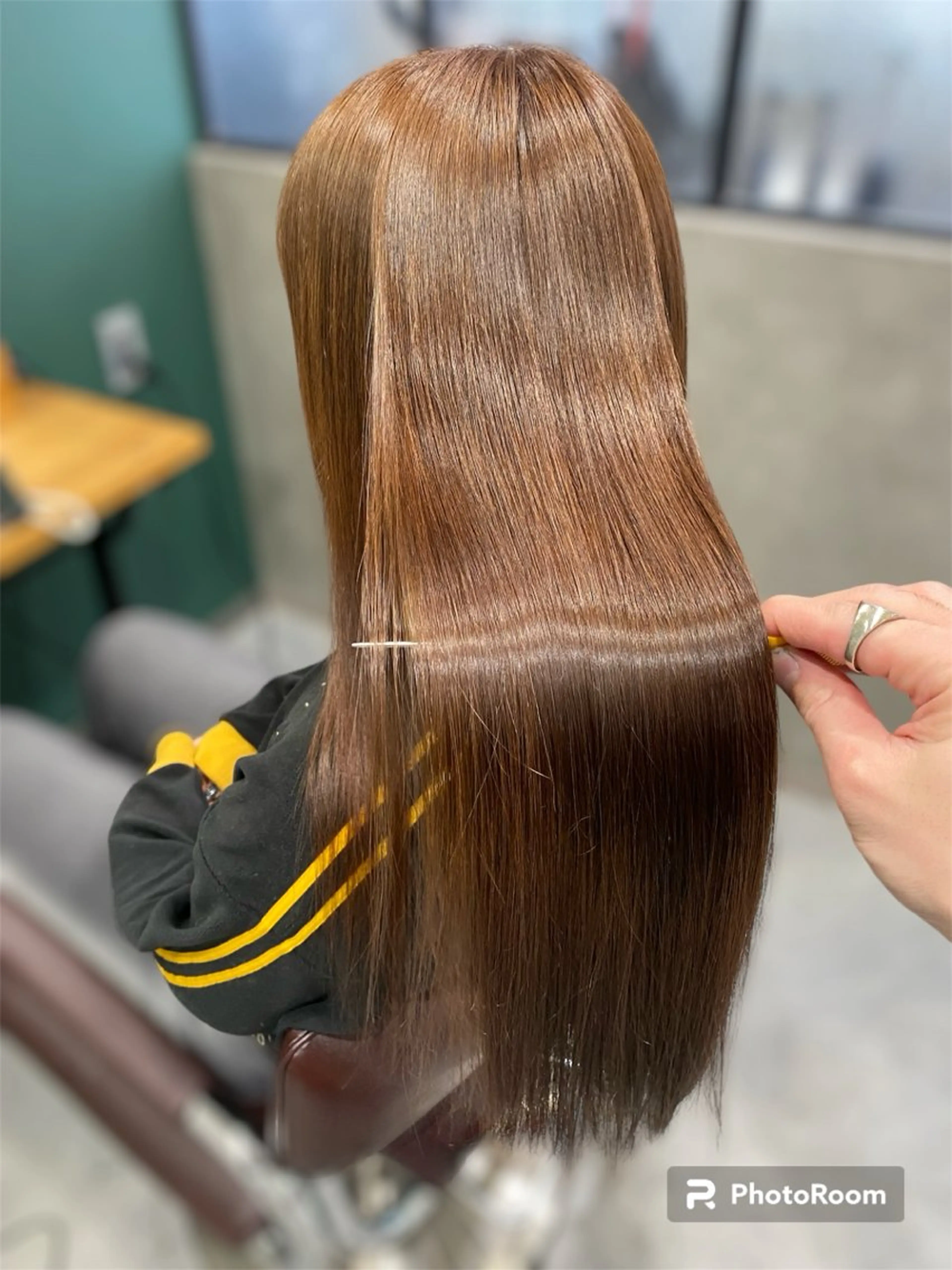 セミロング カラー 髪質改善 ヘアカラー トリートメント ekolu北梅田店所属・梅田中崎町髪質改善 /オキヒロト/エコルのヘアスタイル