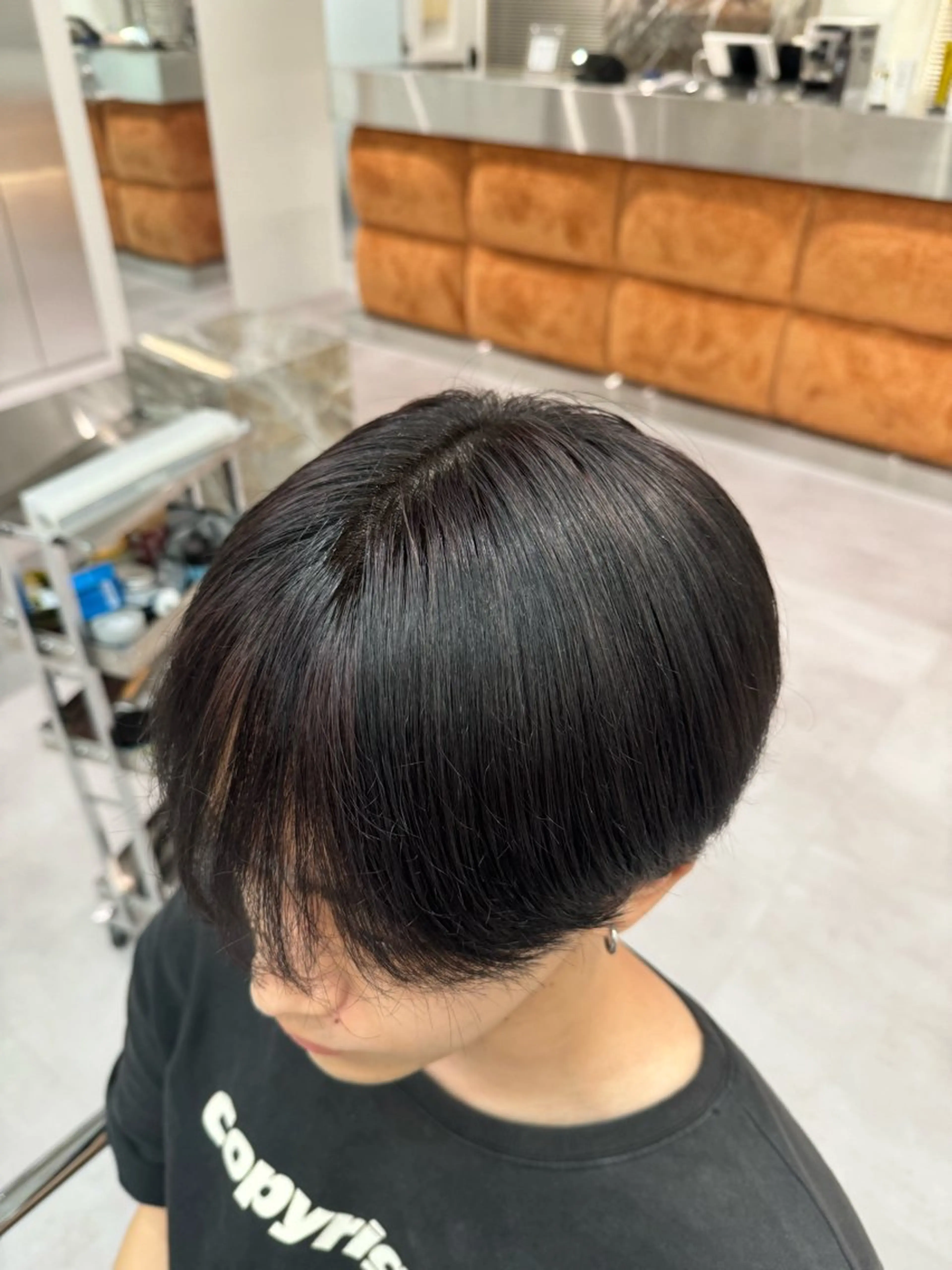 カラー パーマ メンズ 黒髪 ブリーチ/パーマ特化 片平和寿のヘアスタイル