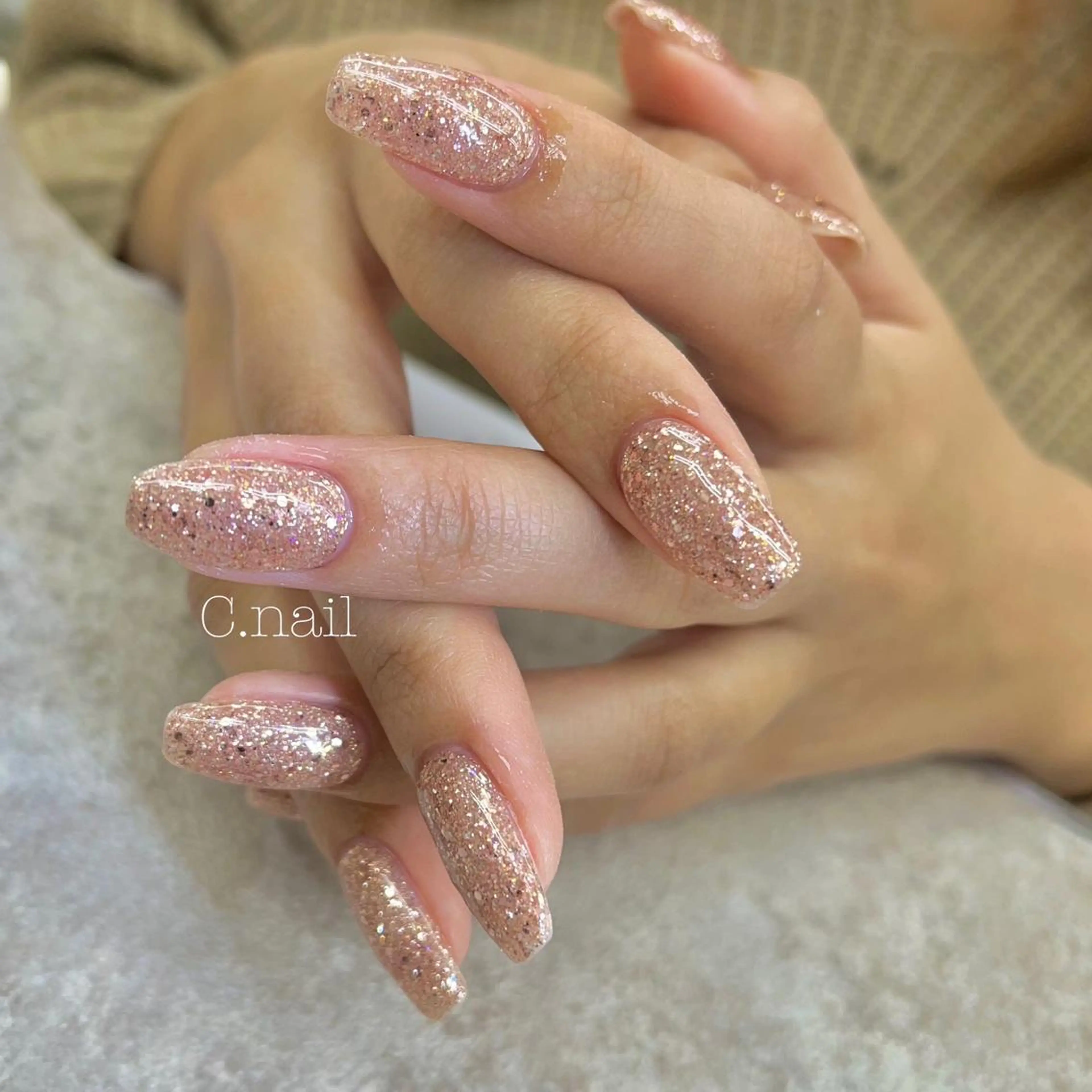 ネイル ラメ(グリッター) C.Nail &Eye筑紫駅のネイルデザイン