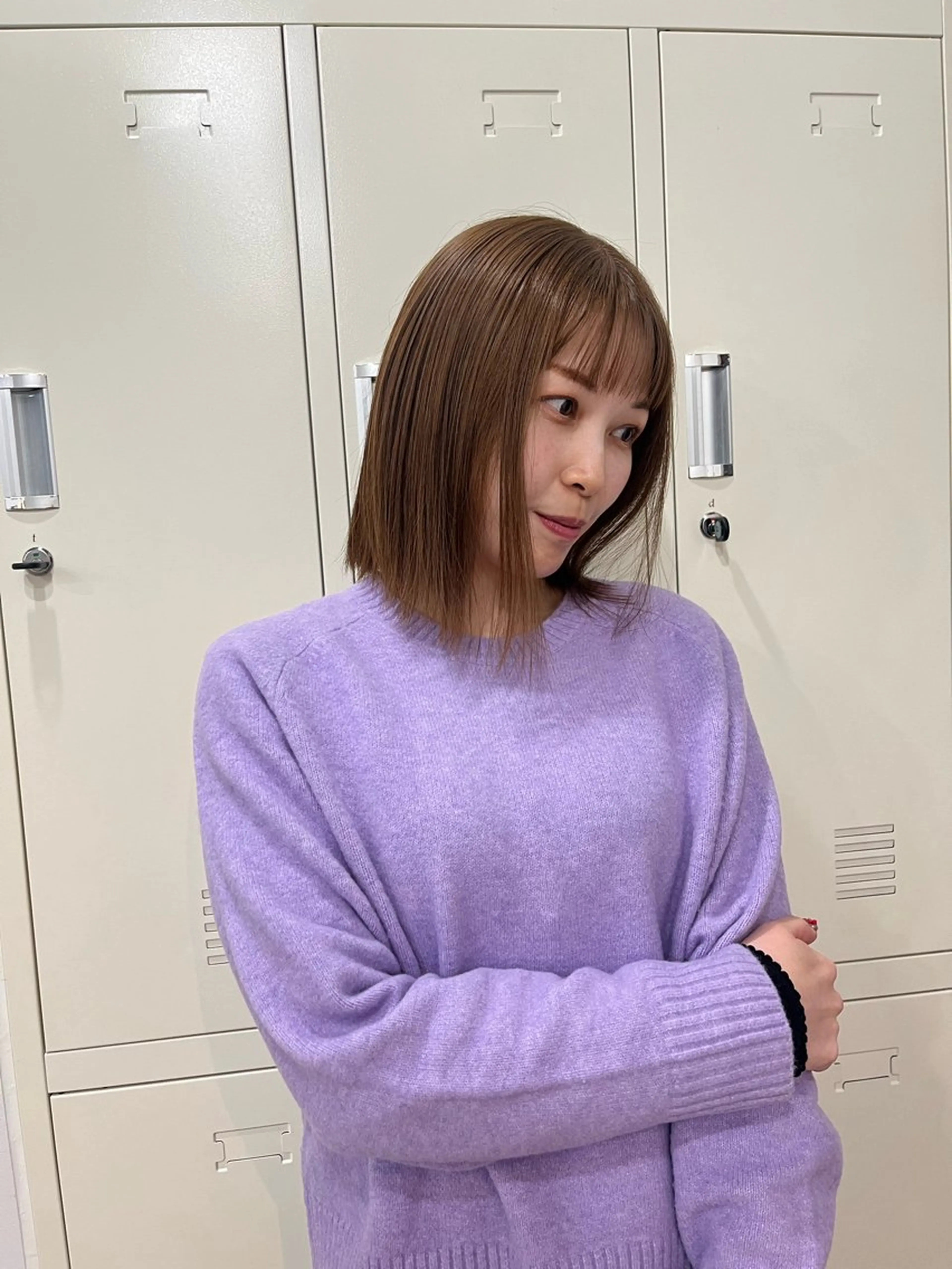 ミディアム カラー ヘアカラー HEW所属・Sanaダブルカラー ✨️パルコ徒歩1分のヘアスタイル