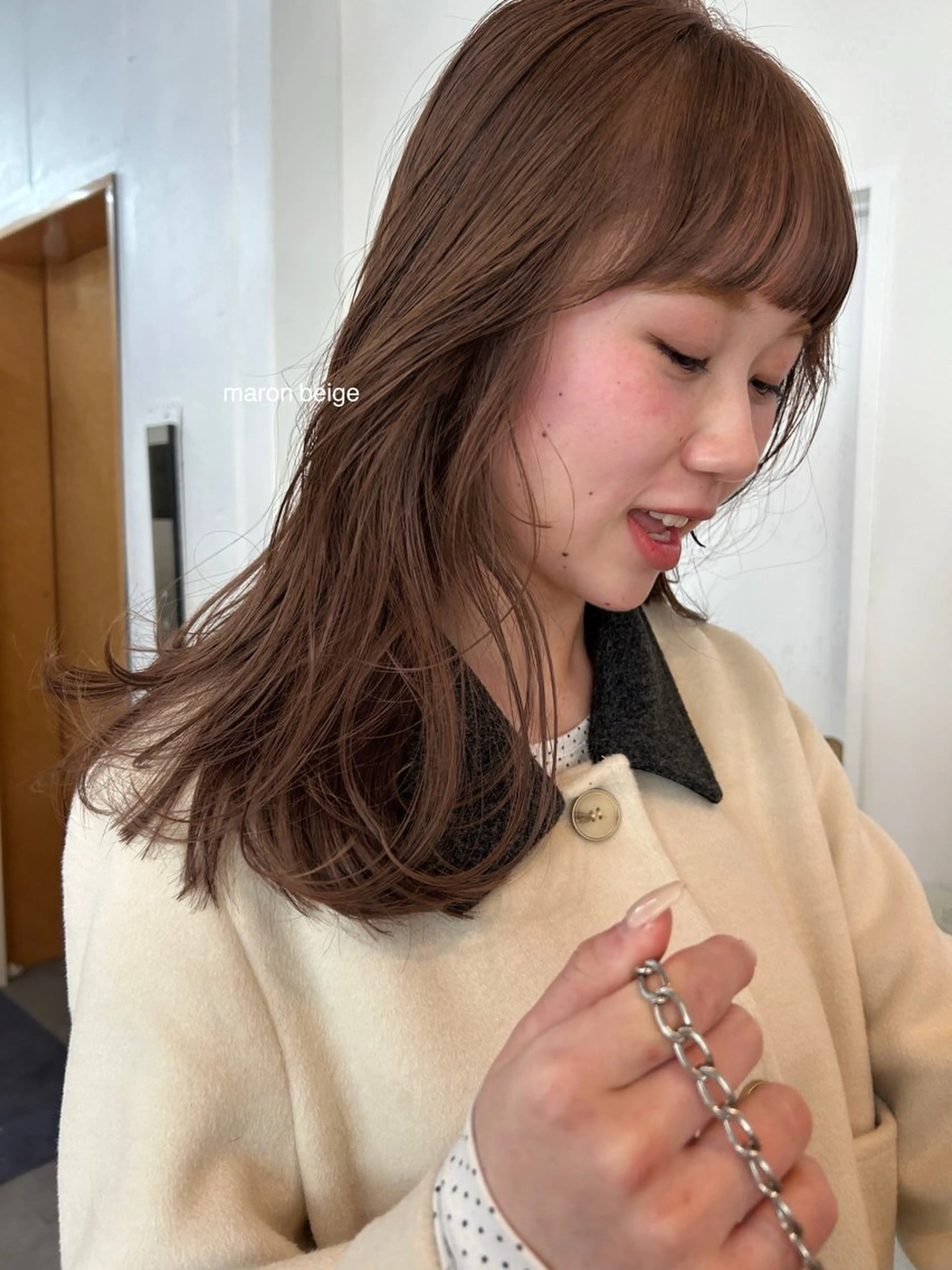 セミロング レイヤーカット/ 透明感カラーmikuのヘアスタイル