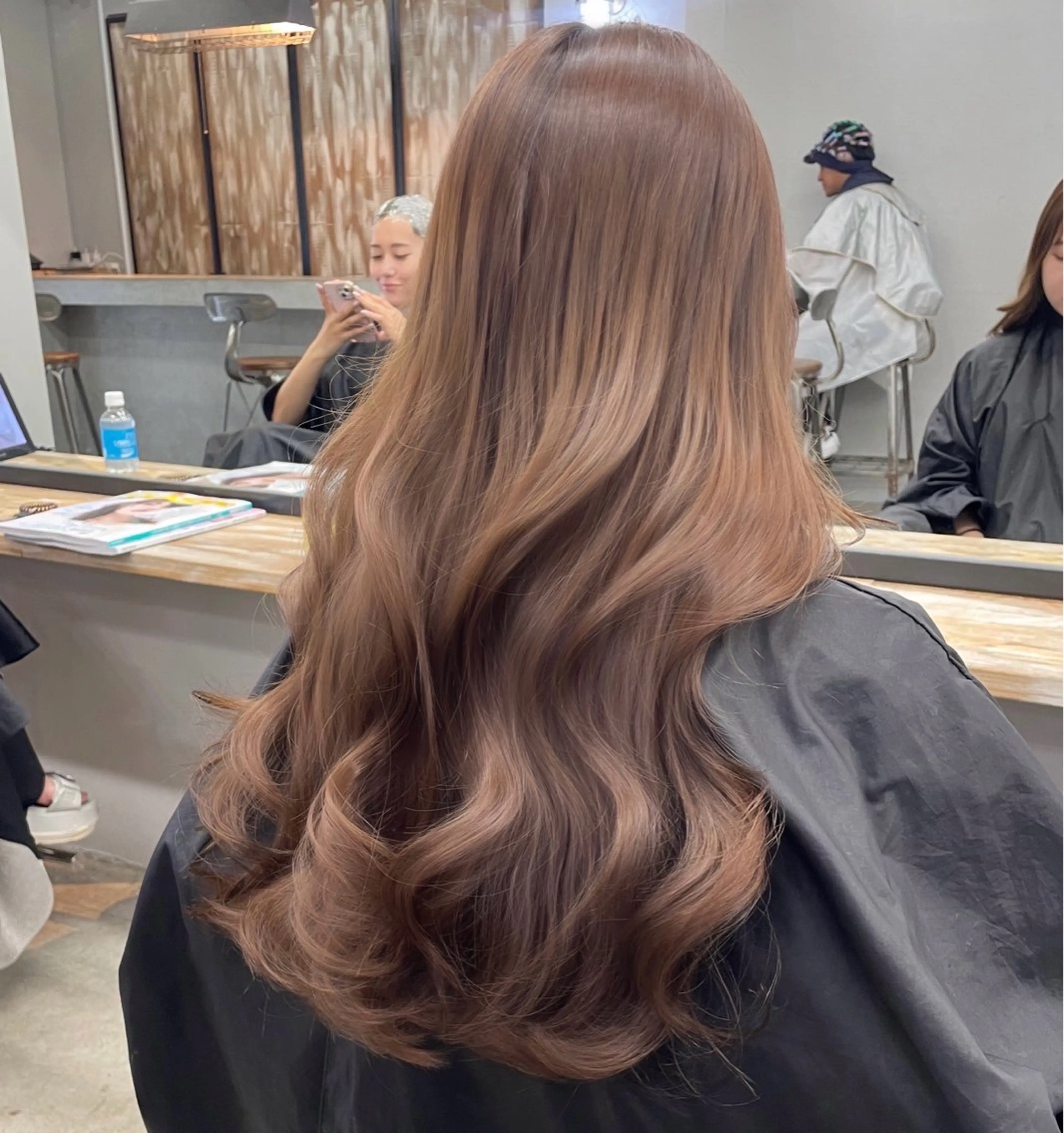 ロング カラー 新宿/韓国ヘア/ 髪質改善ストレートのヘアスタイル
