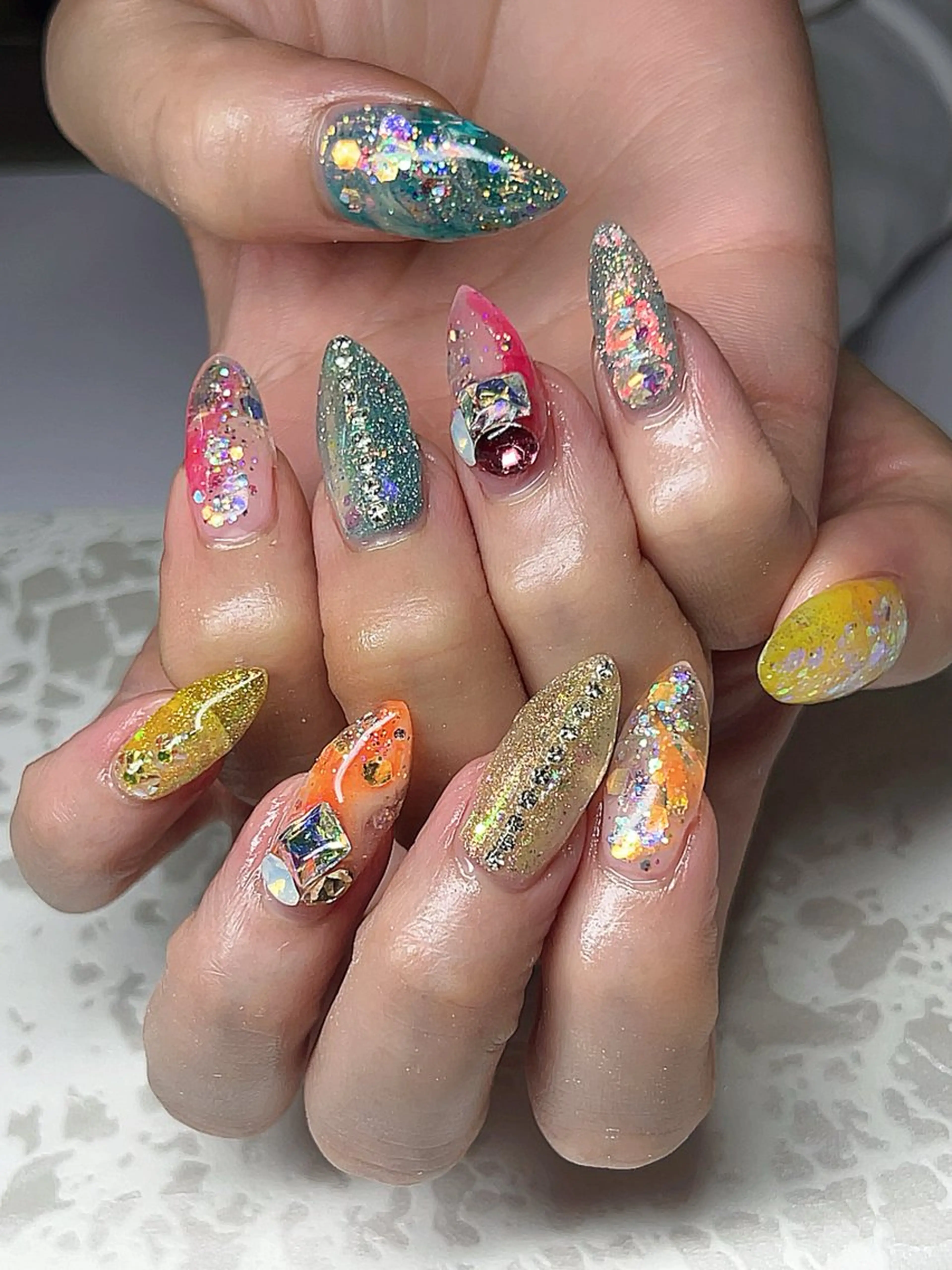 ロング ネイル 持ち込み Lefreak (レフリーク).のネイルデザイン