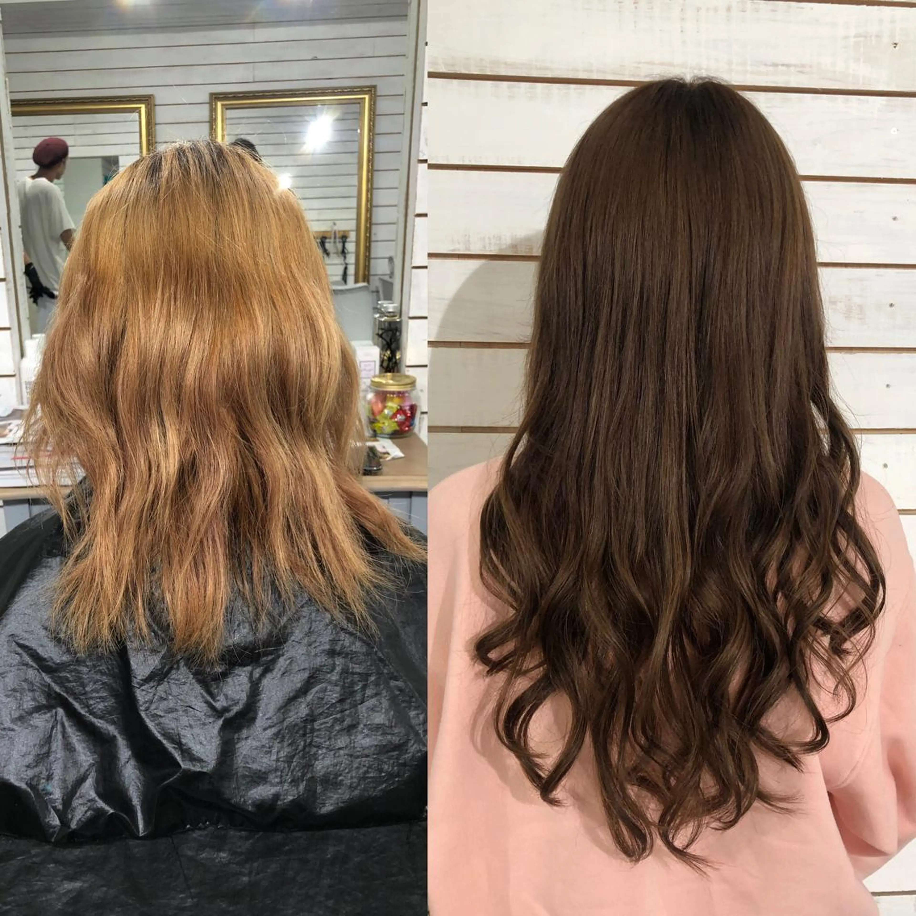 ロング カラー ヘアアレンジ シールエクステ エクステ ヘアカラー エクステ 🦋美髪／エクステ 🦋アベイクミのヘアスタイル