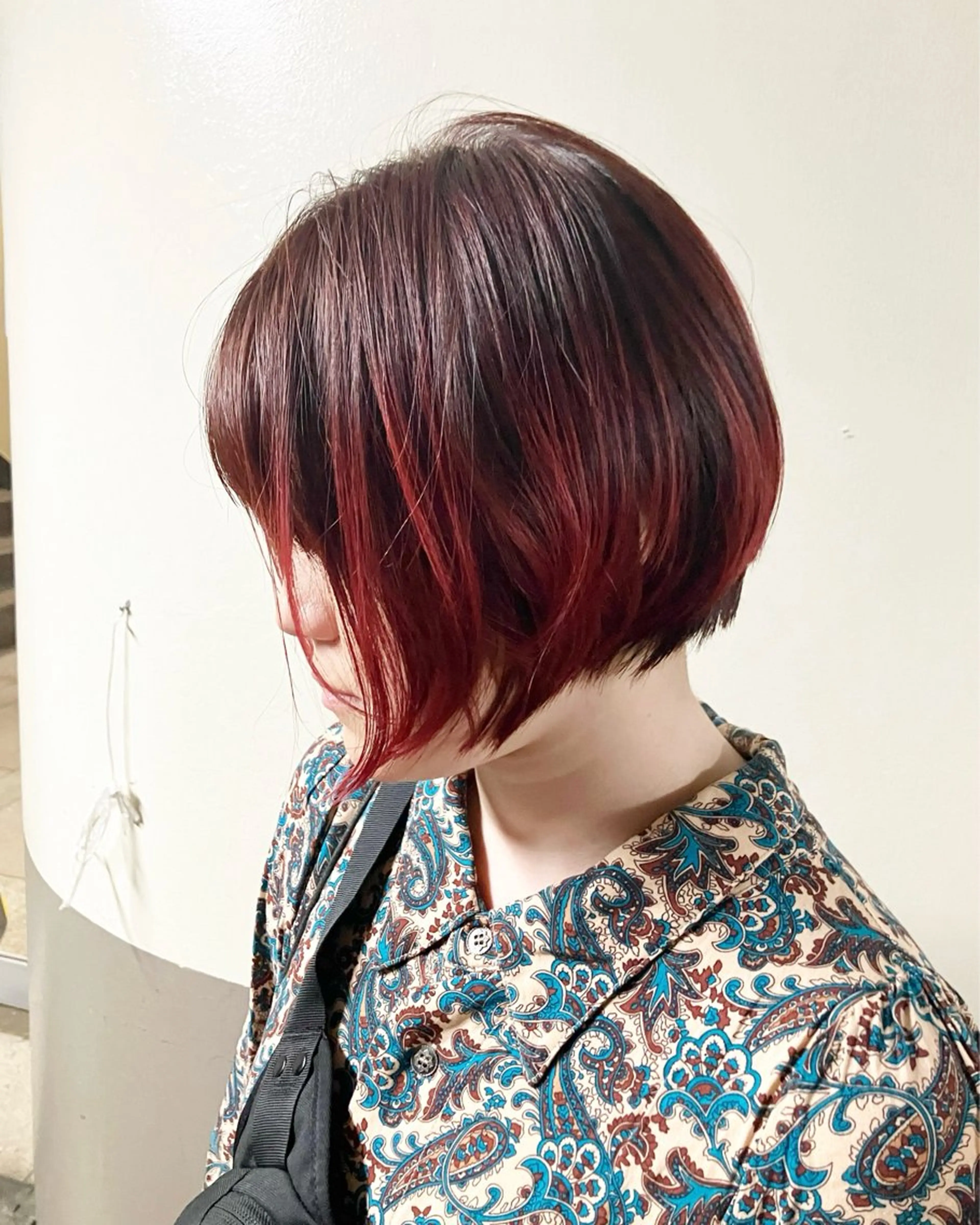 ショート ショートヘア moriofromlondon原宿本店所属・fumikaブリーチ /ウルフのヘアスタイル