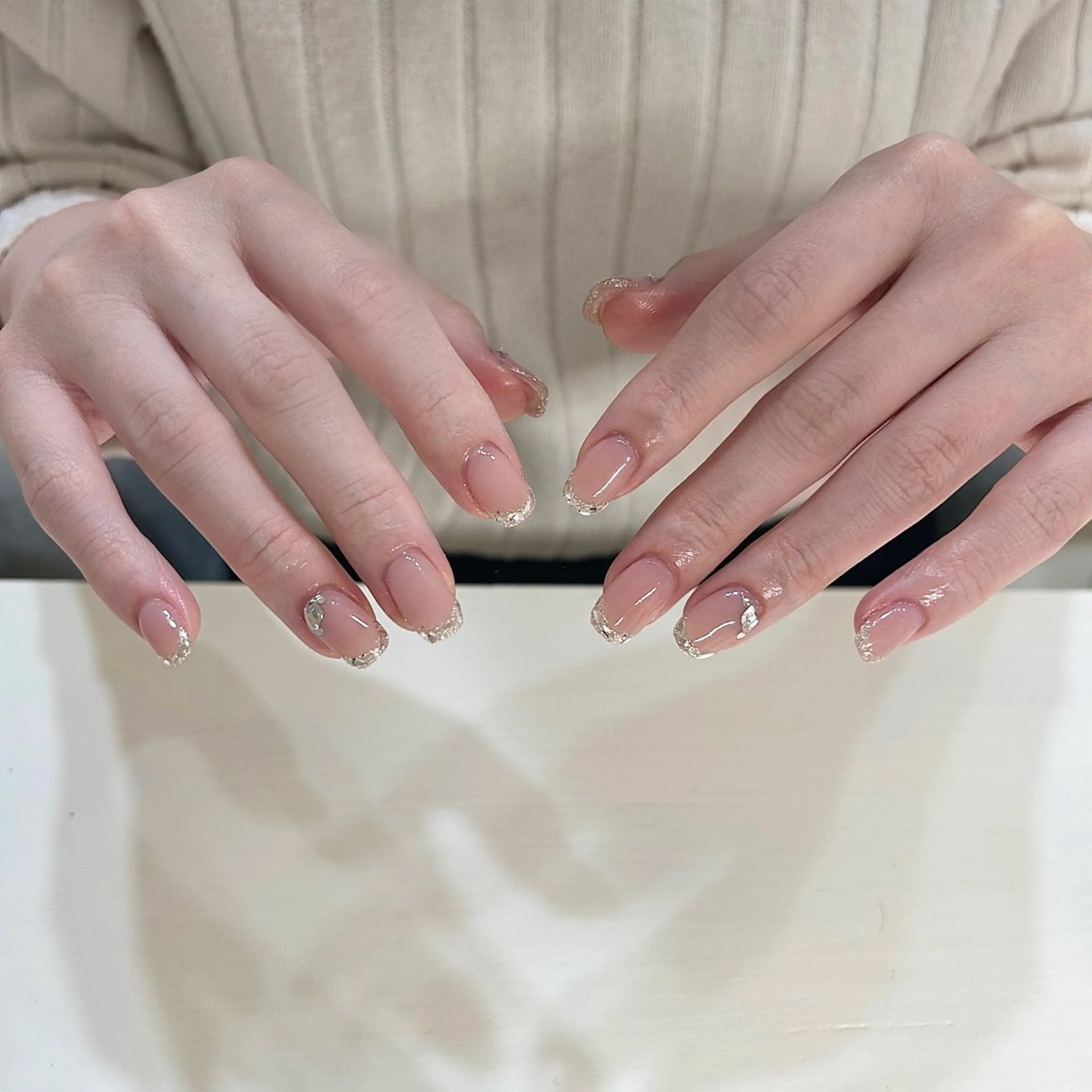 ネイル ブルー フットネイル ジェルネイル キラキラネイル 韓国ネイル RooM -produce by maynail-所属・RooM -mizuki-のネイルデザイン