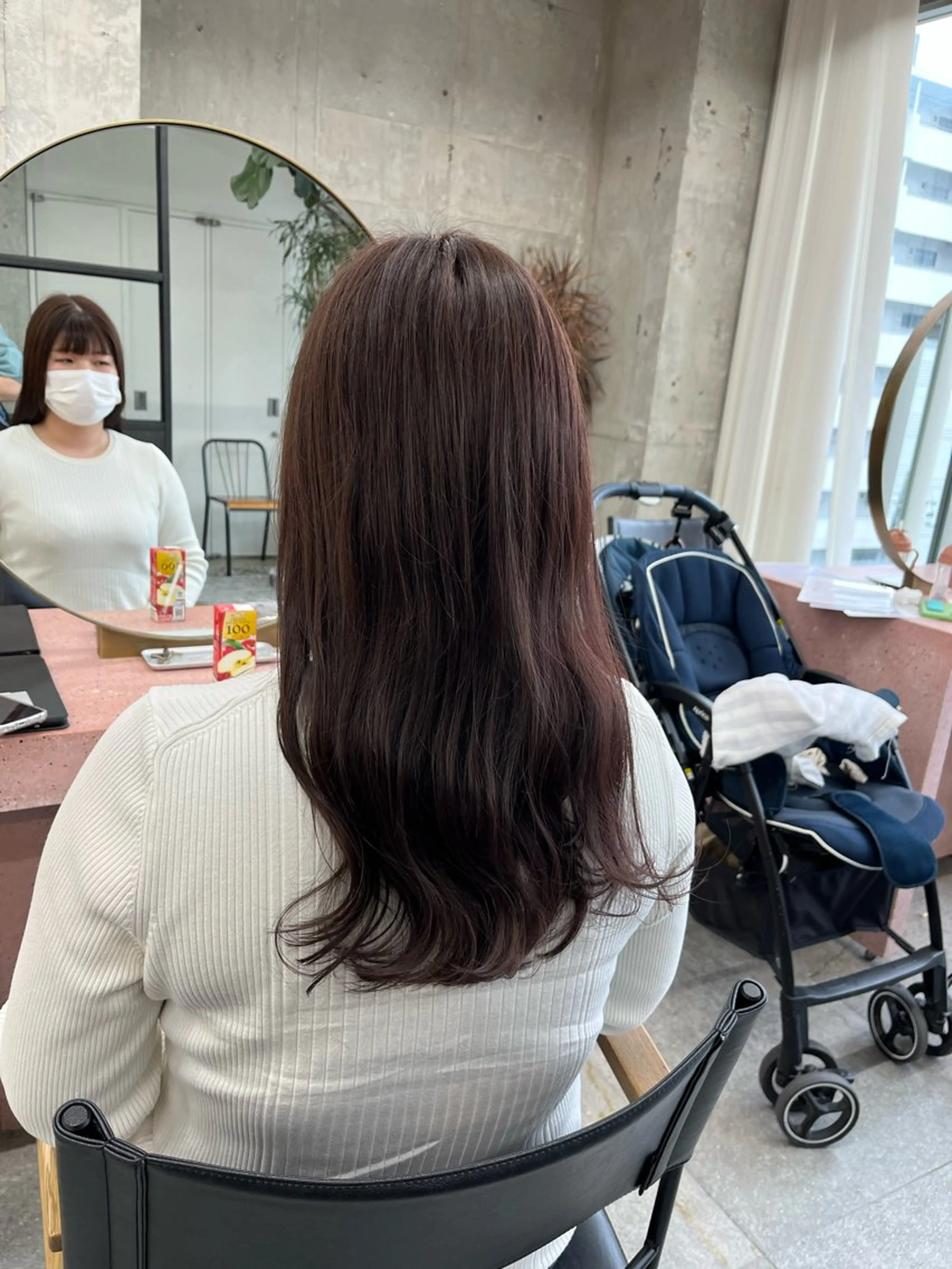 セミロング ラベンダーベージュ ヘアカラー 小木曽智美 /ボブ/ショートのヘアスタイル