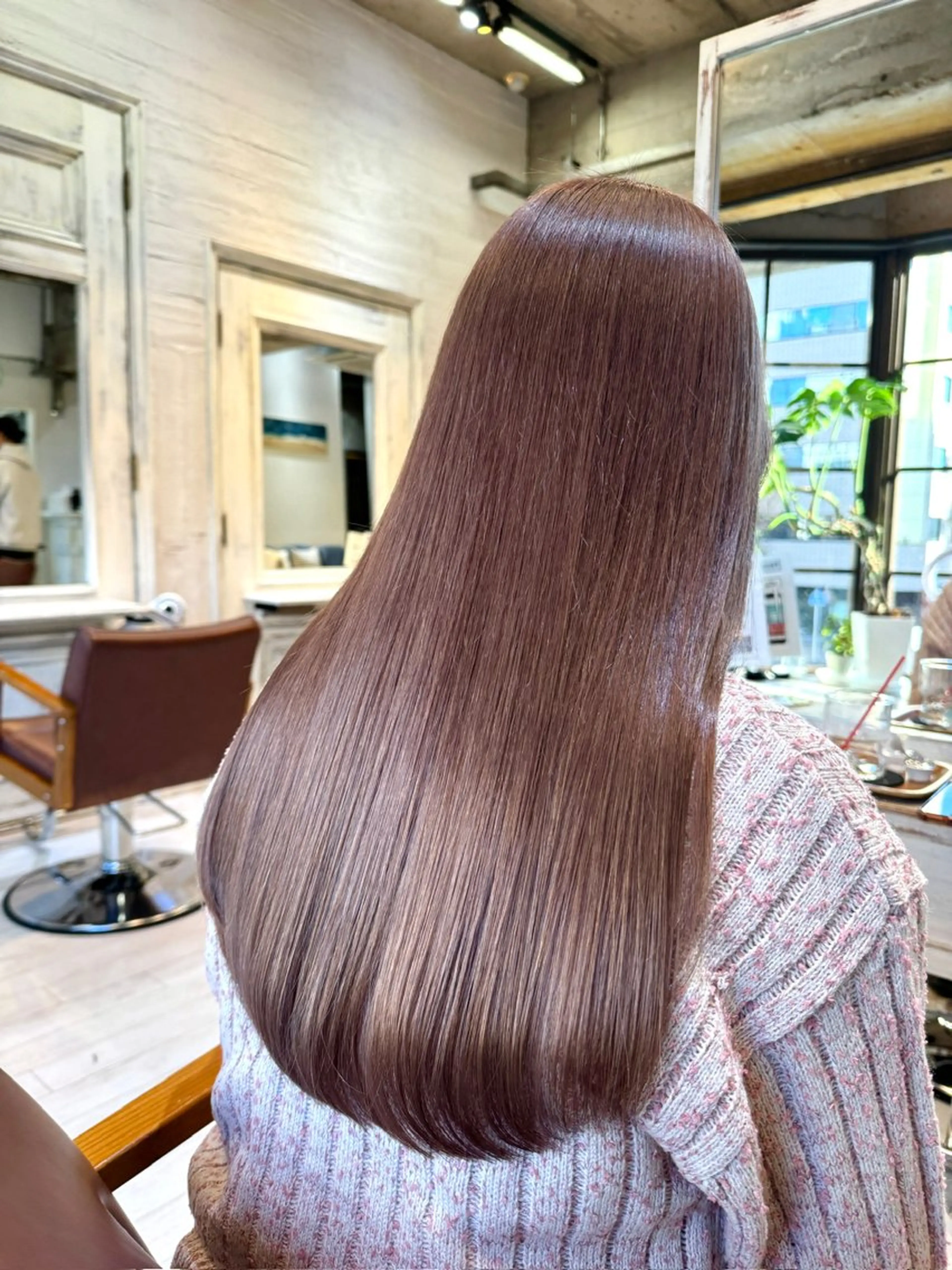 ロング ヘアカラー トリートメント F Beauty表参道所属・髪質改善/縮毛矯正/ 酸性ストレート/ガブのヘアスタイル