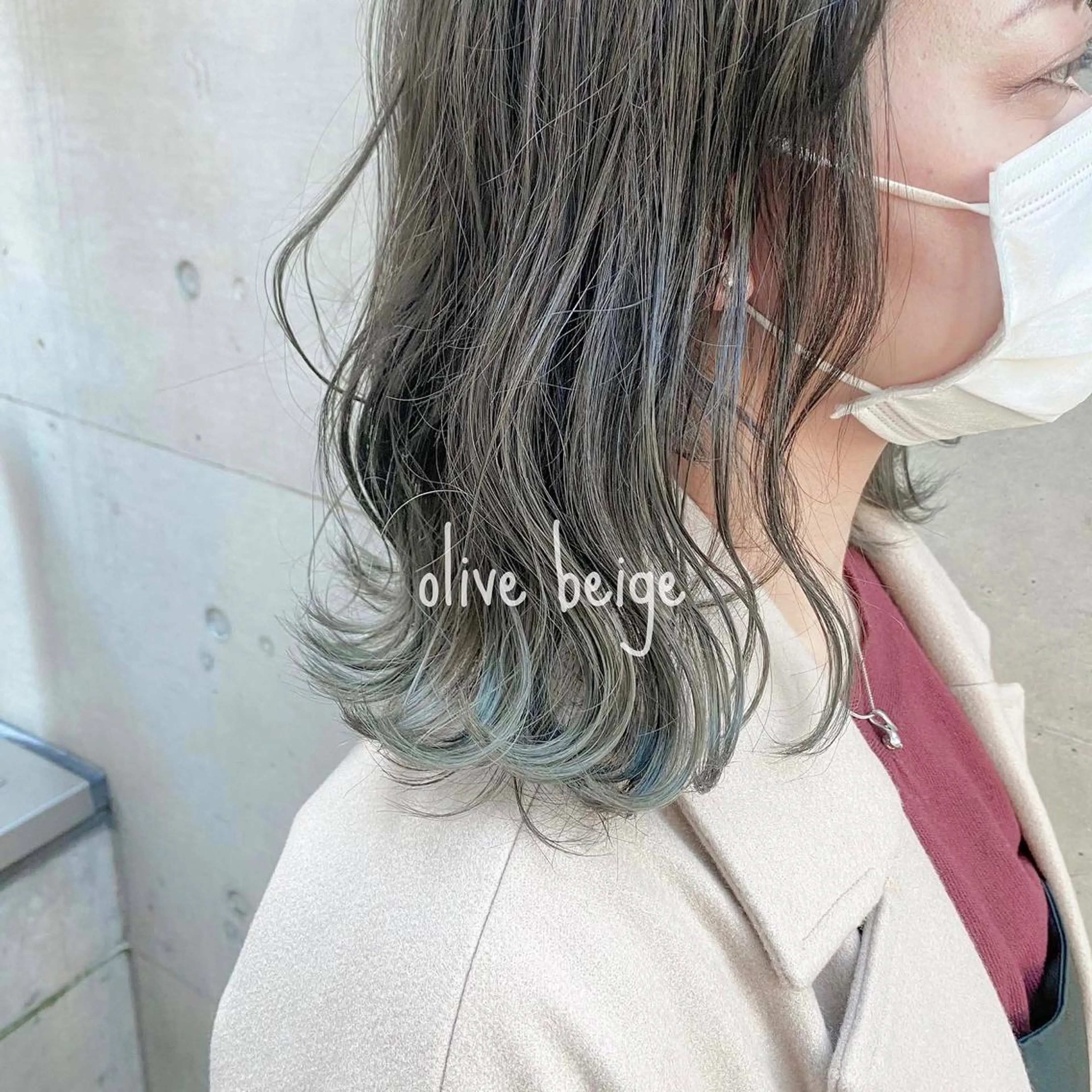 ミディアム カラー ヘアアレンジ ヘアカラー トリートメント ブリーチなしで透明感 艶カラー【Ryo】のヘアスタイル