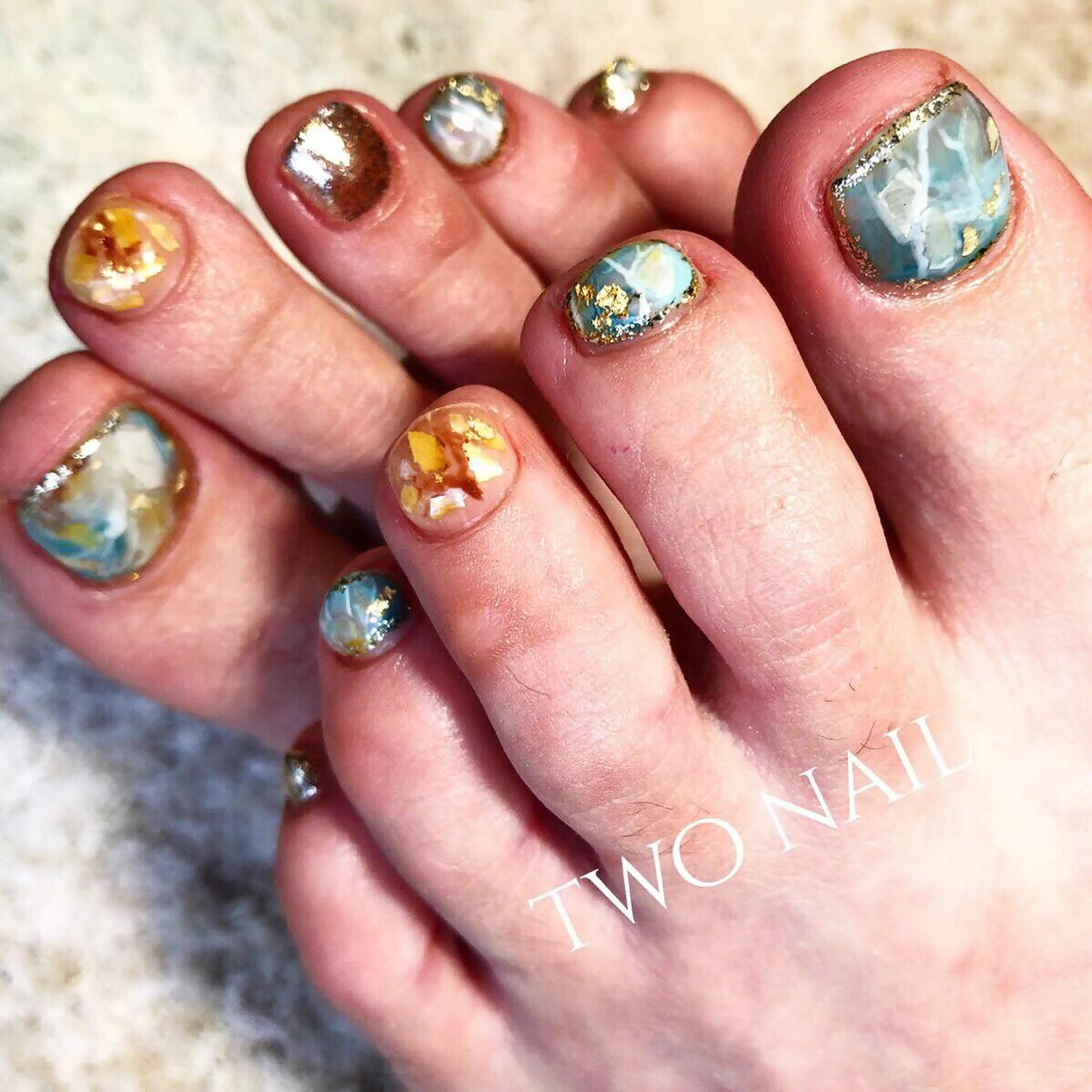 ネイル アートネイル 夏ネイル two nailのネイルデザイン