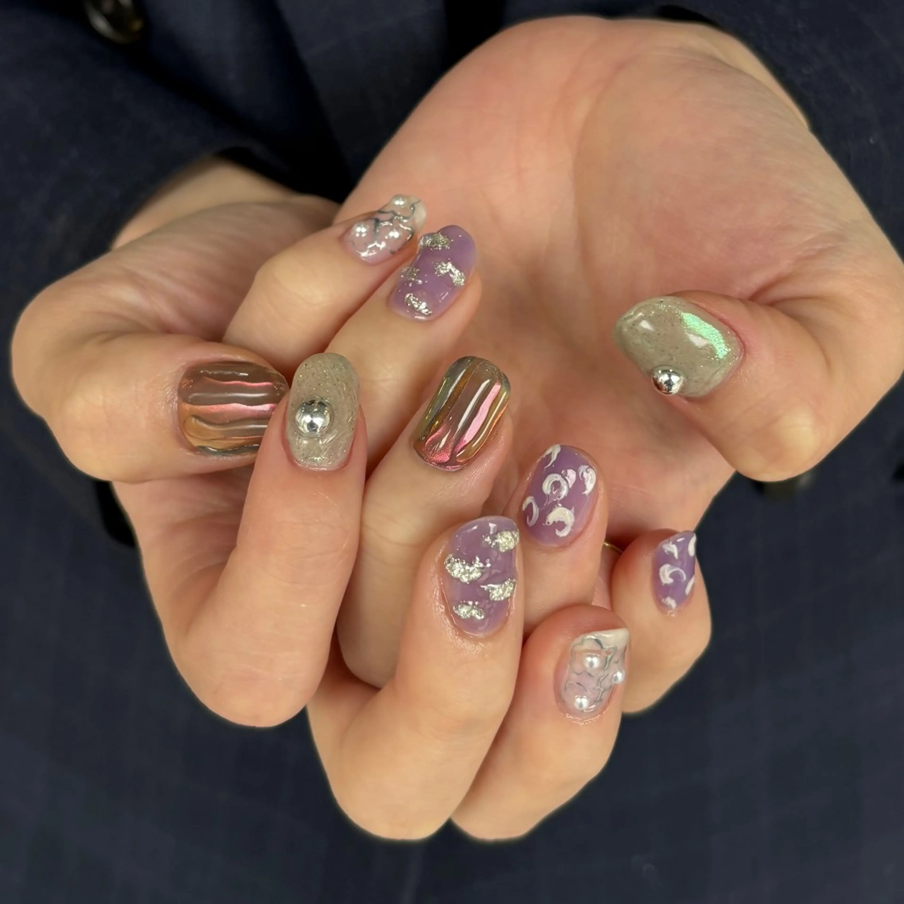 ネイル ハンドネイル hinako /個性派ニュアンスのネイルデザイン