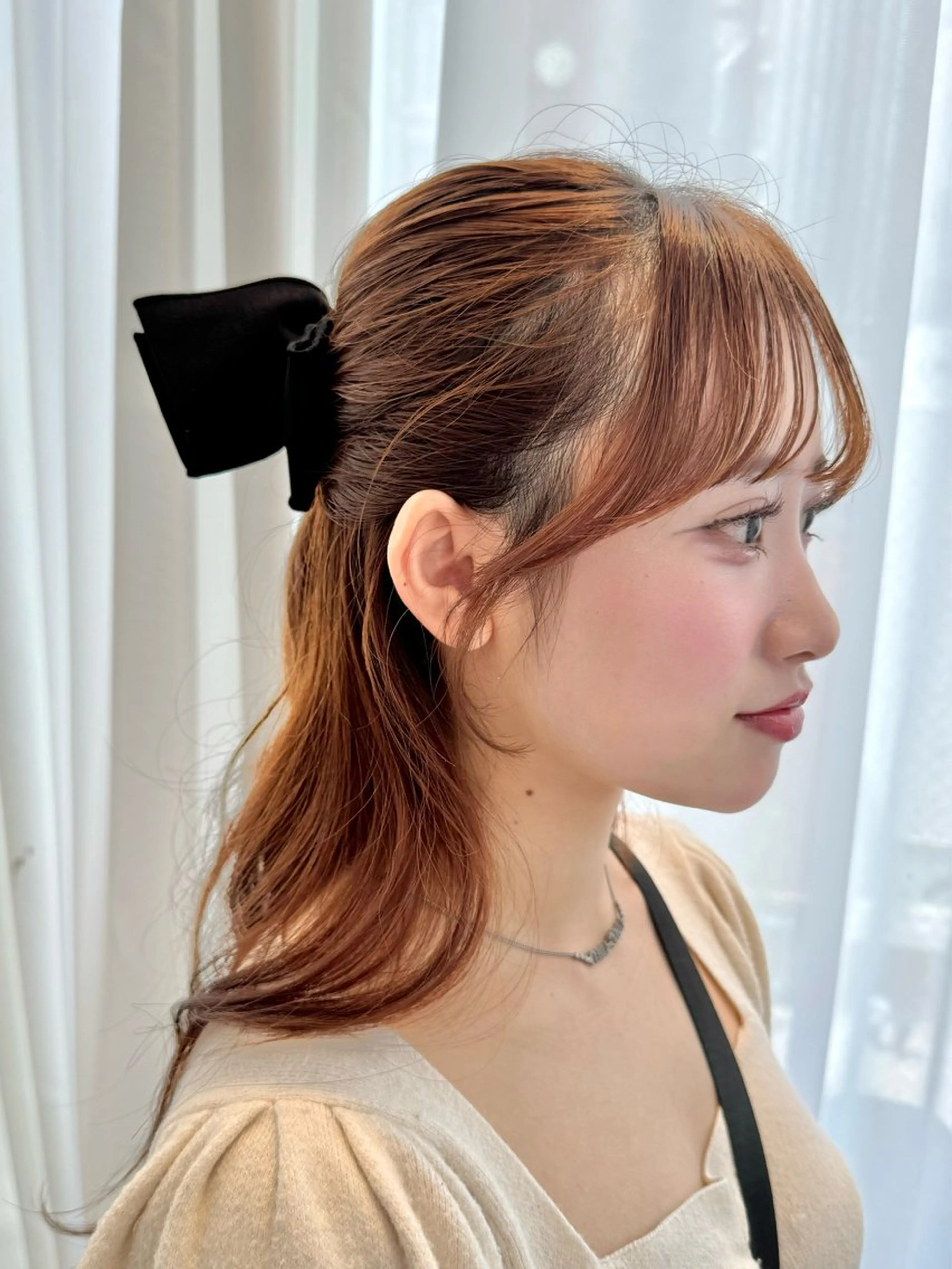 セミロング カラー カット ヘアカラー トリートメント ヘッドスパ ヘアセット 韓国ヘア/レイヤー/ 顔まわり/りょーとのヘアスタイル