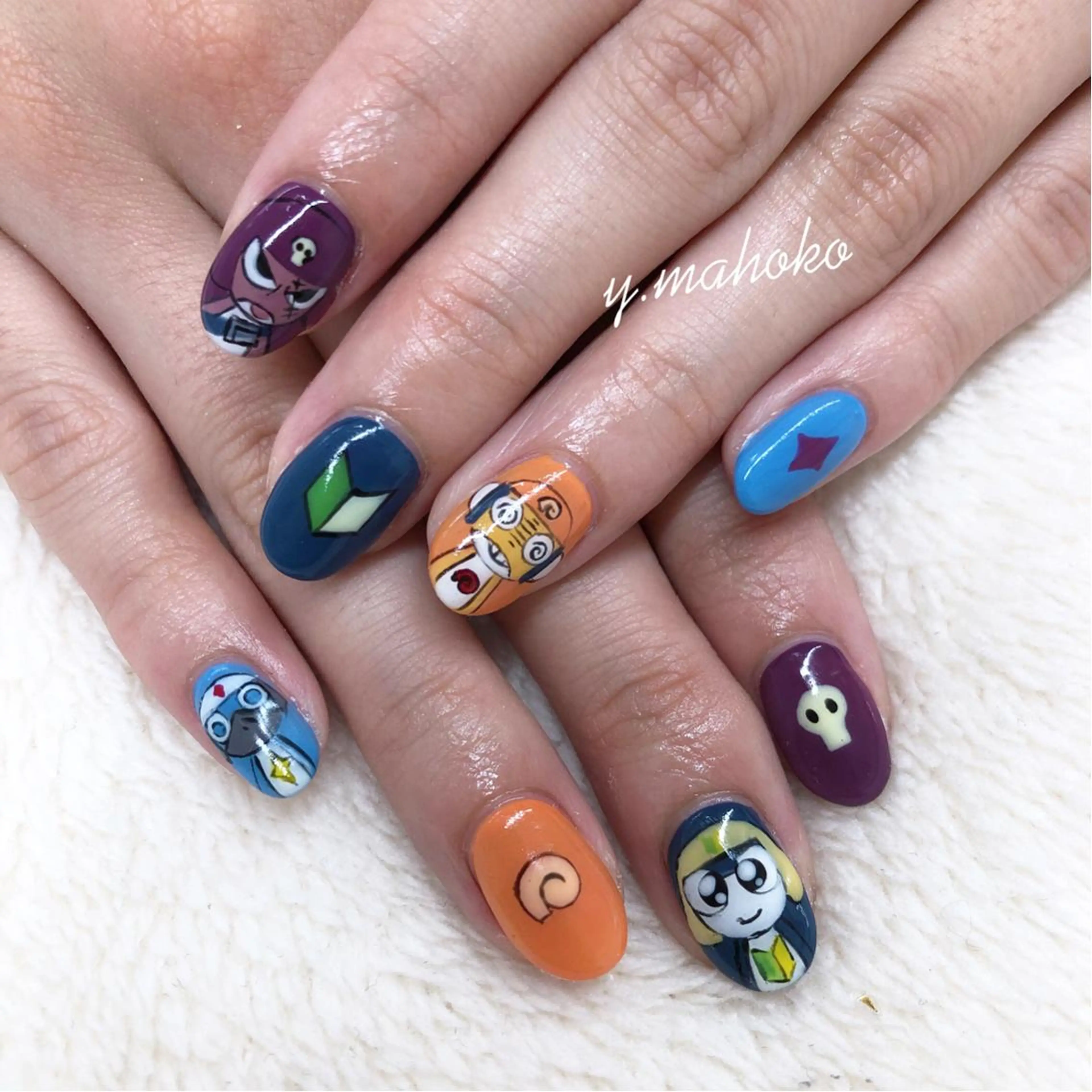 ネイル アートネイル ハンドネイル She nail studio 原宿所属・パラジェル有/ スカルプ/mahoのネイルデザイン