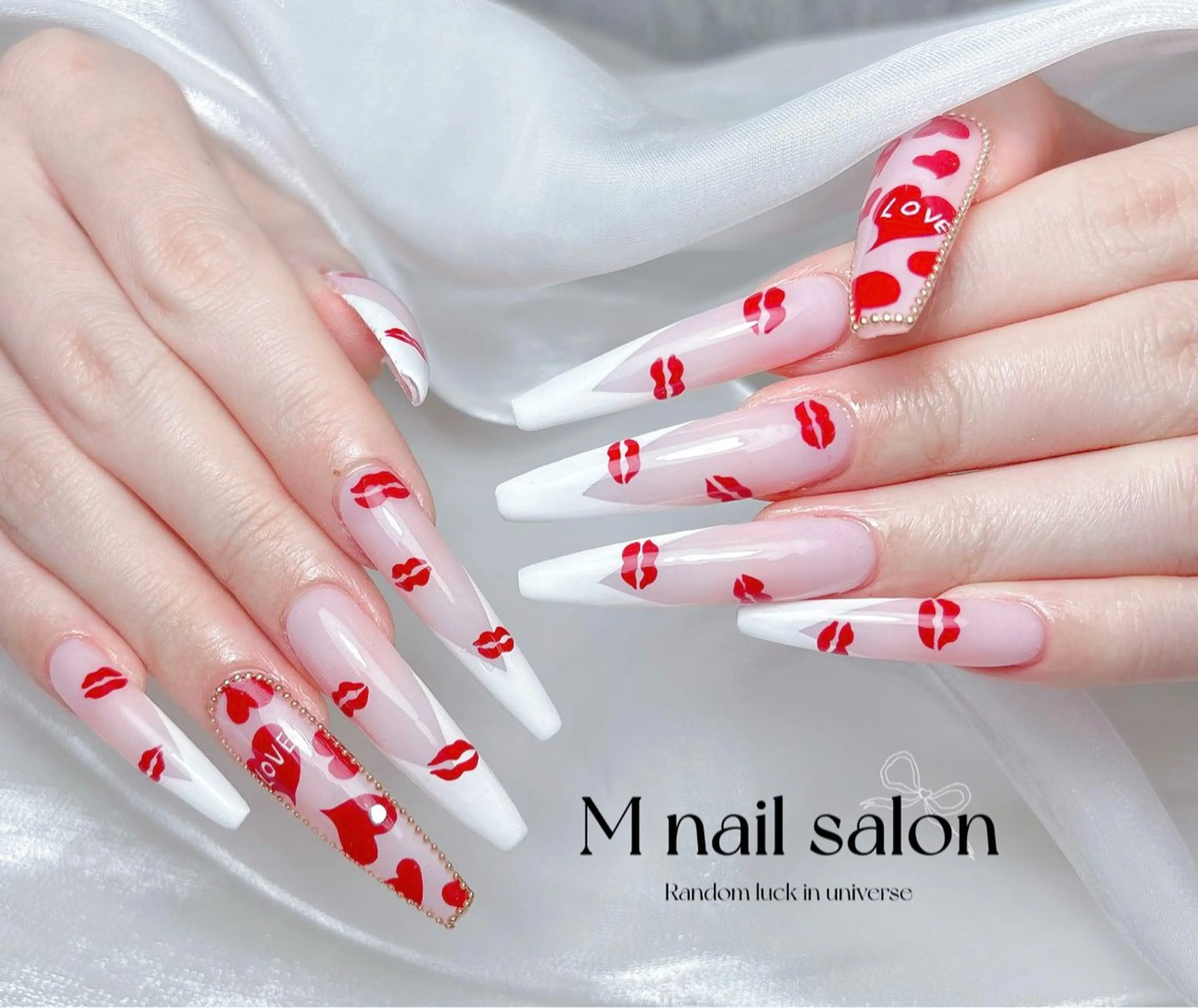 ネイル ハンドネイル M🌷nail 長さだし専門店のネイルデザイン