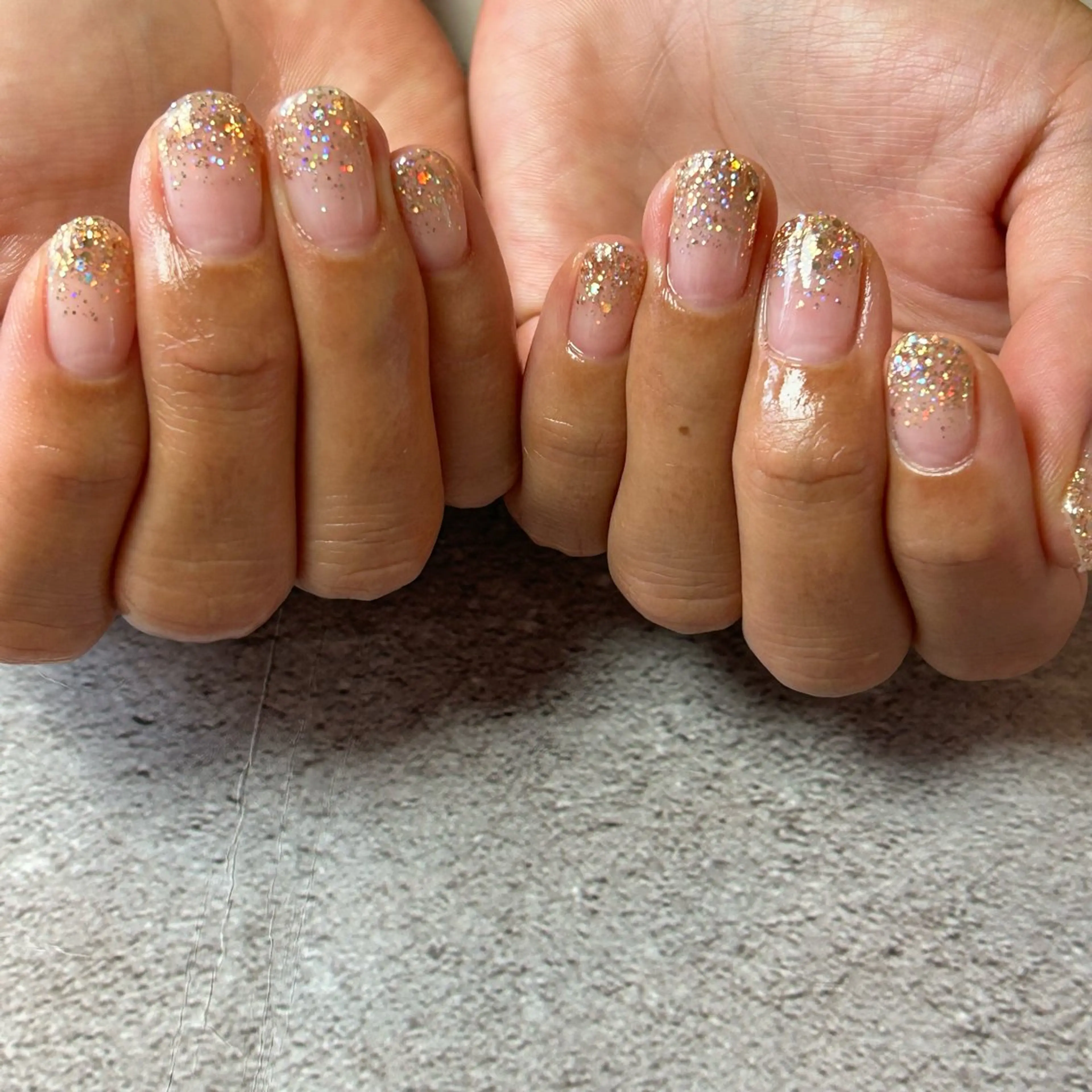 ネイル ラメ(グリッター) ラメグラデーション SUZUKI Mのネイルデザイン