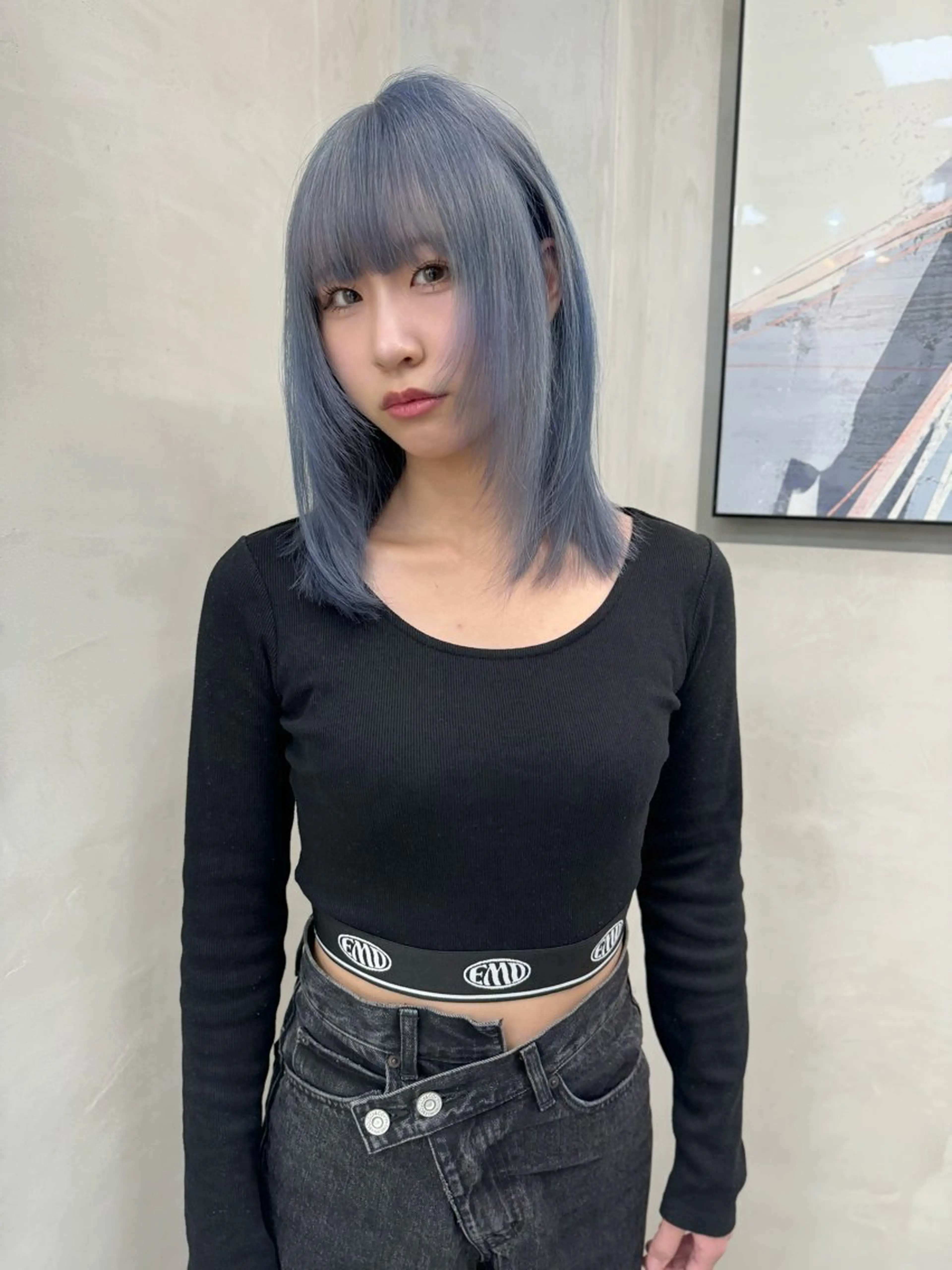 カラー ブルーカラー ヘアカラー ダメージレスブリーチ 専門美容師/クワさんのヘアスタイル