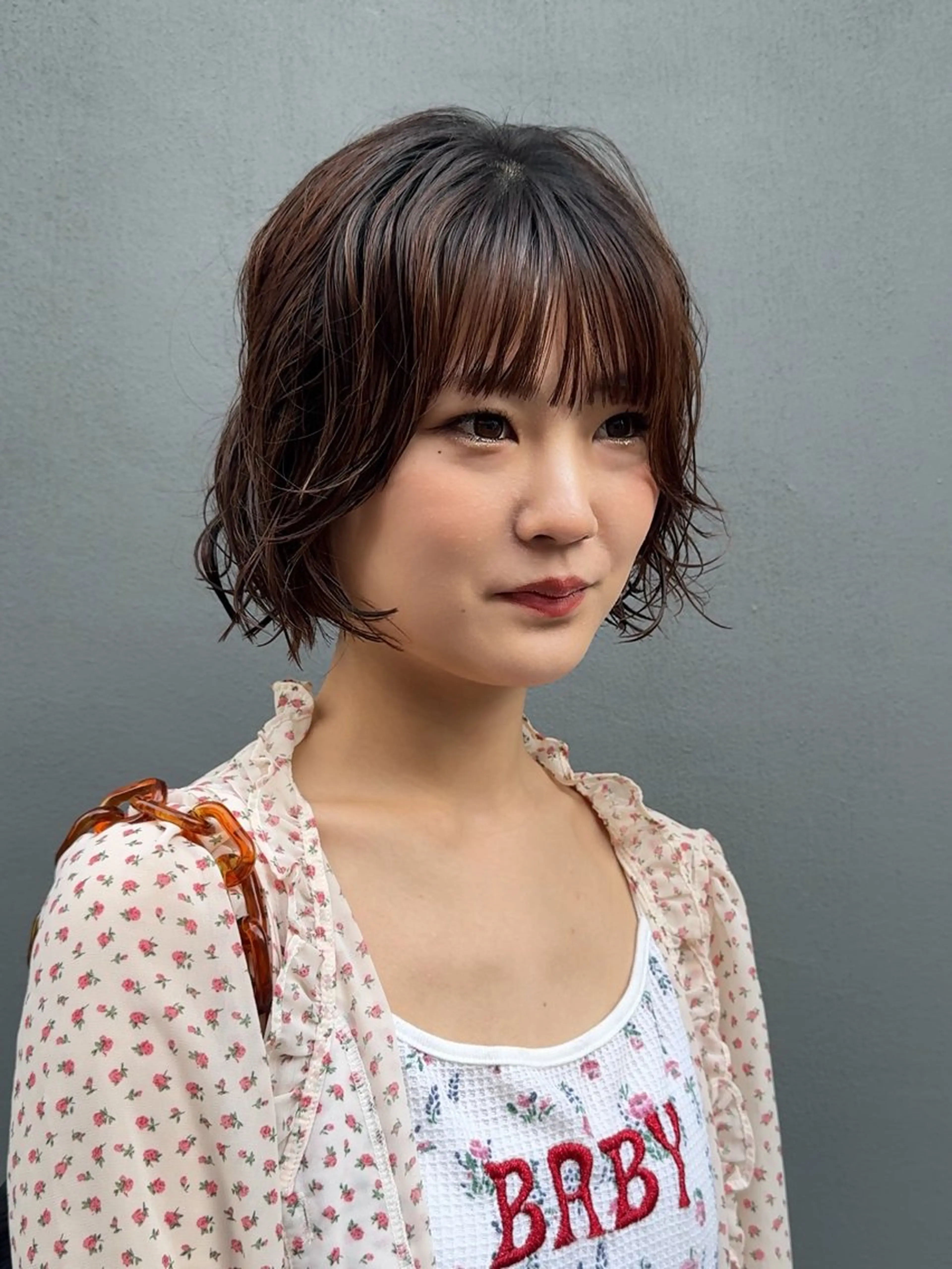 ショート パーマ カット パーマ Qin shaire salon 原宿所属・🌿パーマ/ボブ/ レイヤー/Mikiのヘアスタイル