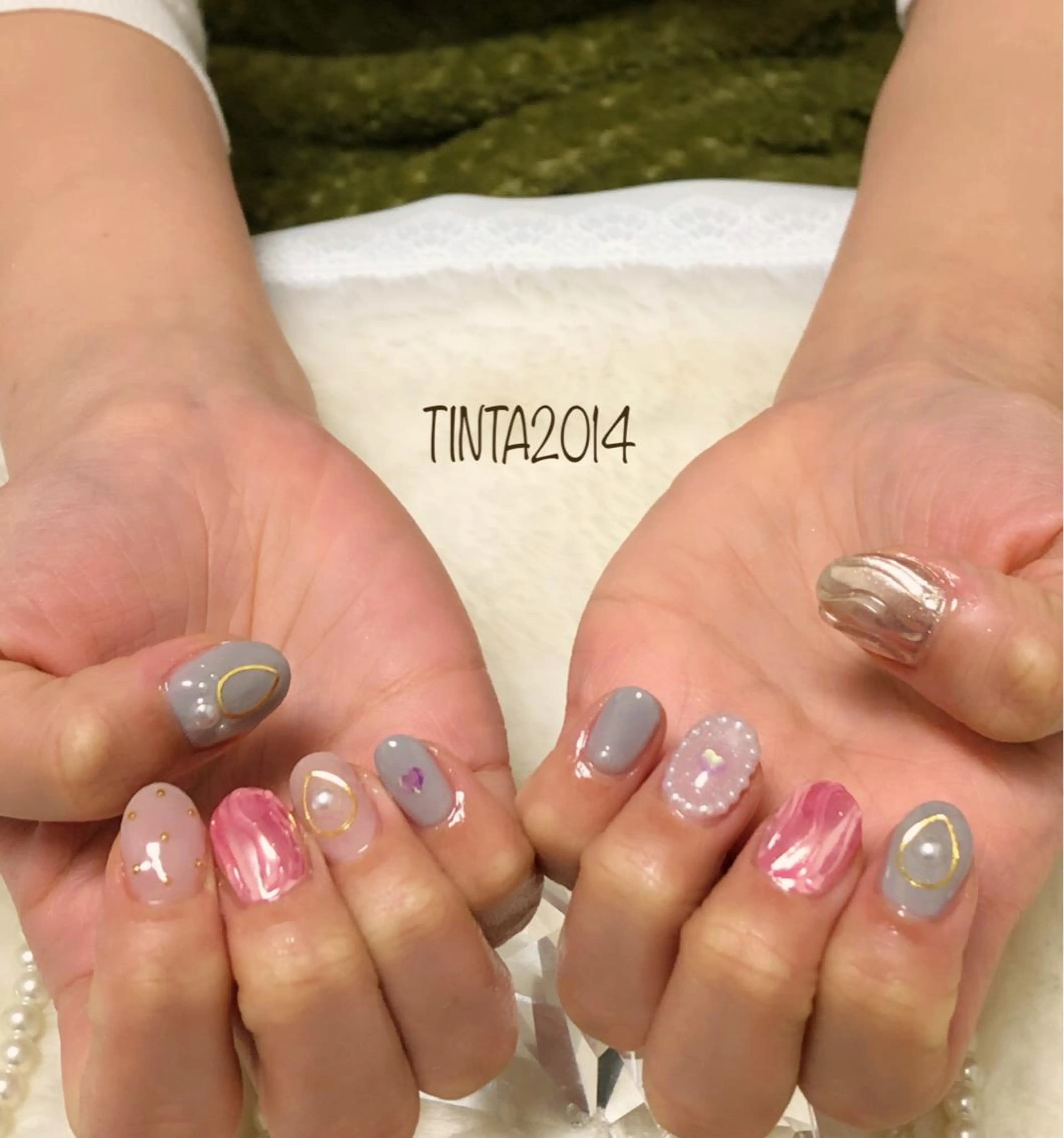 ネイル ミラーネイル ネイルサロン ティンタ所属・馬場 典子のネイルデザイン