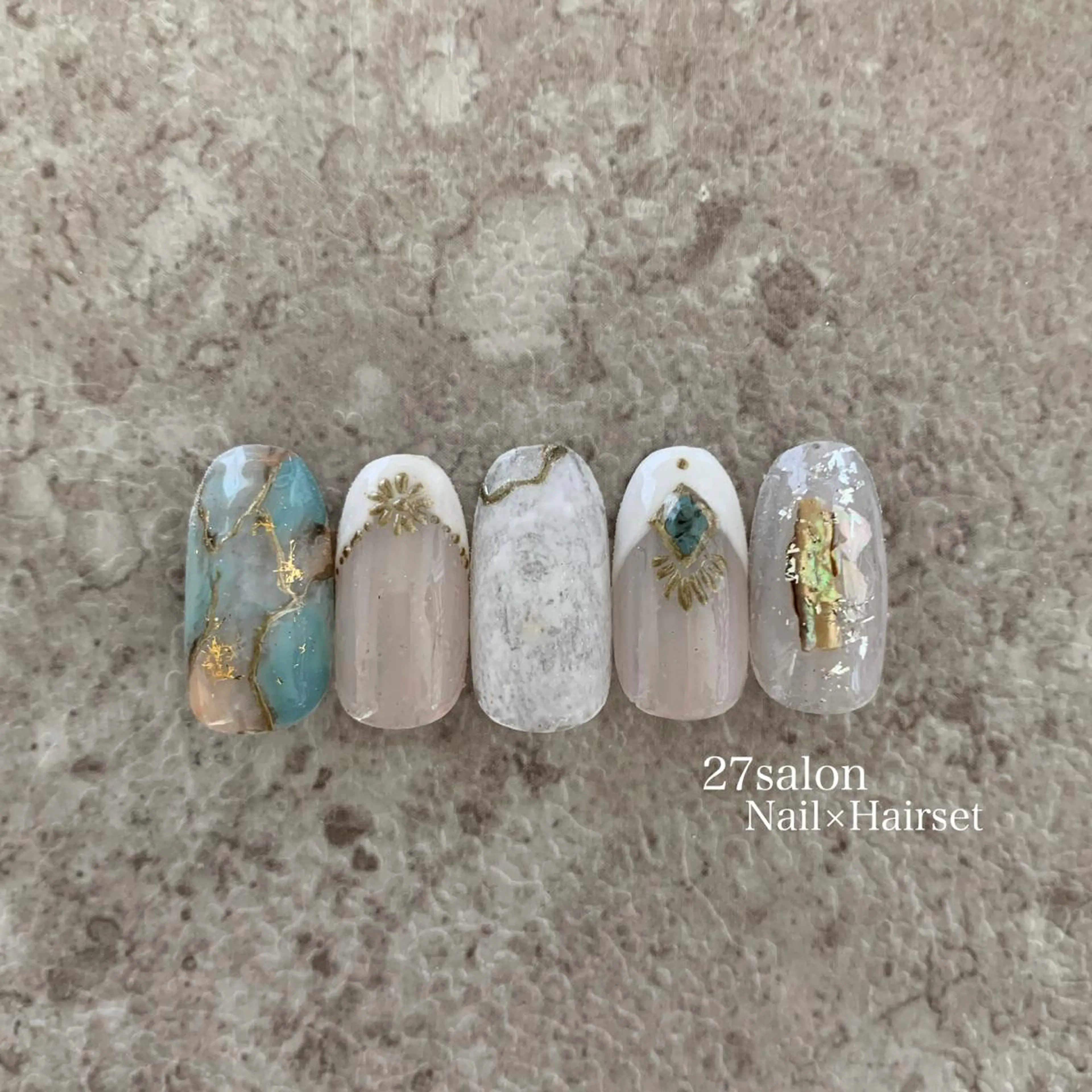 ネイル フットネイル 持ち込み 夏ネイル ネイルチップ 27salon yuinaのネイルデザイン