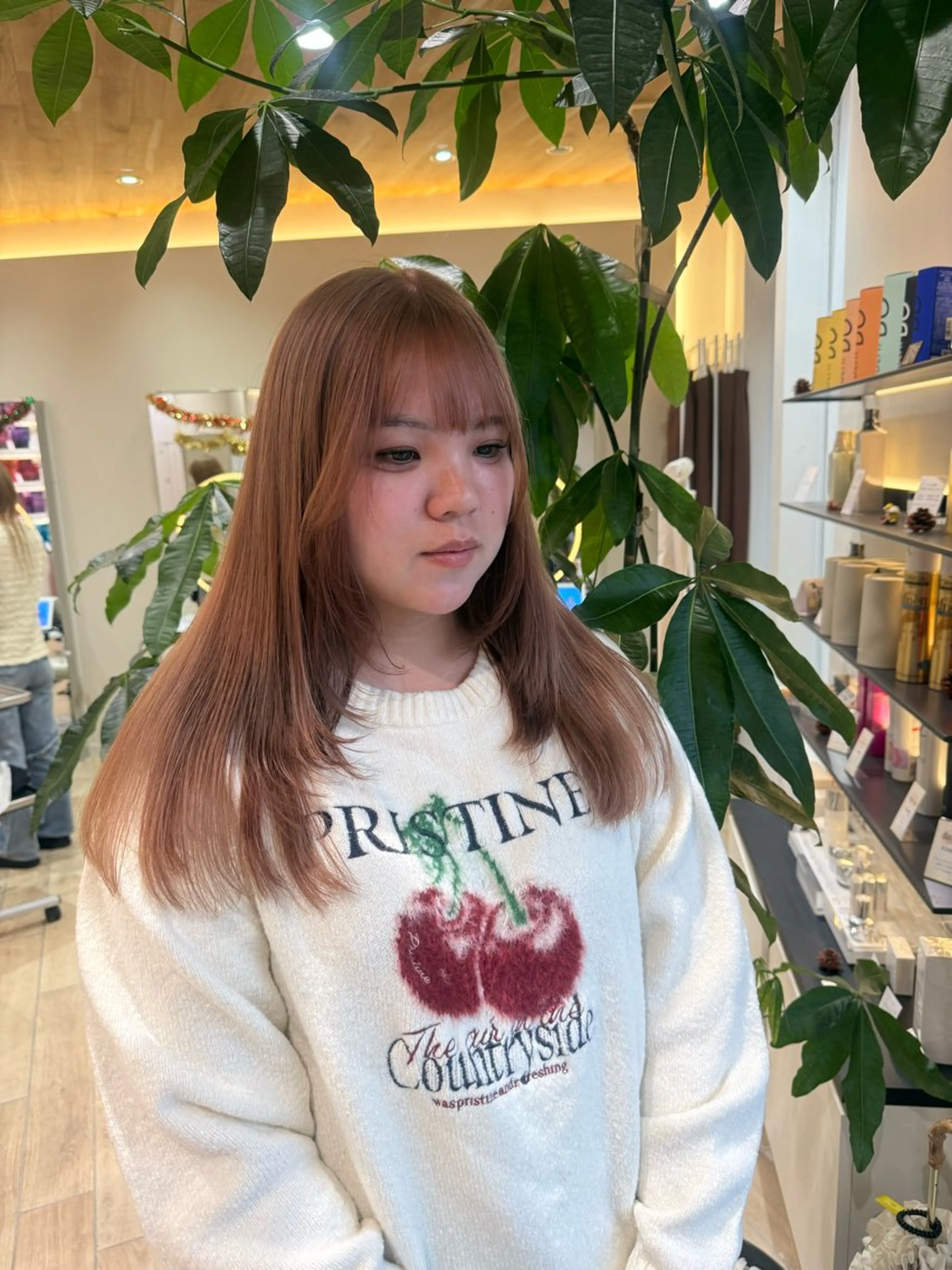 セミロング カラー カット ヘアカラー トリートメント 艶髪/ハイトーン ️🫧rino🫧のヘアスタイル