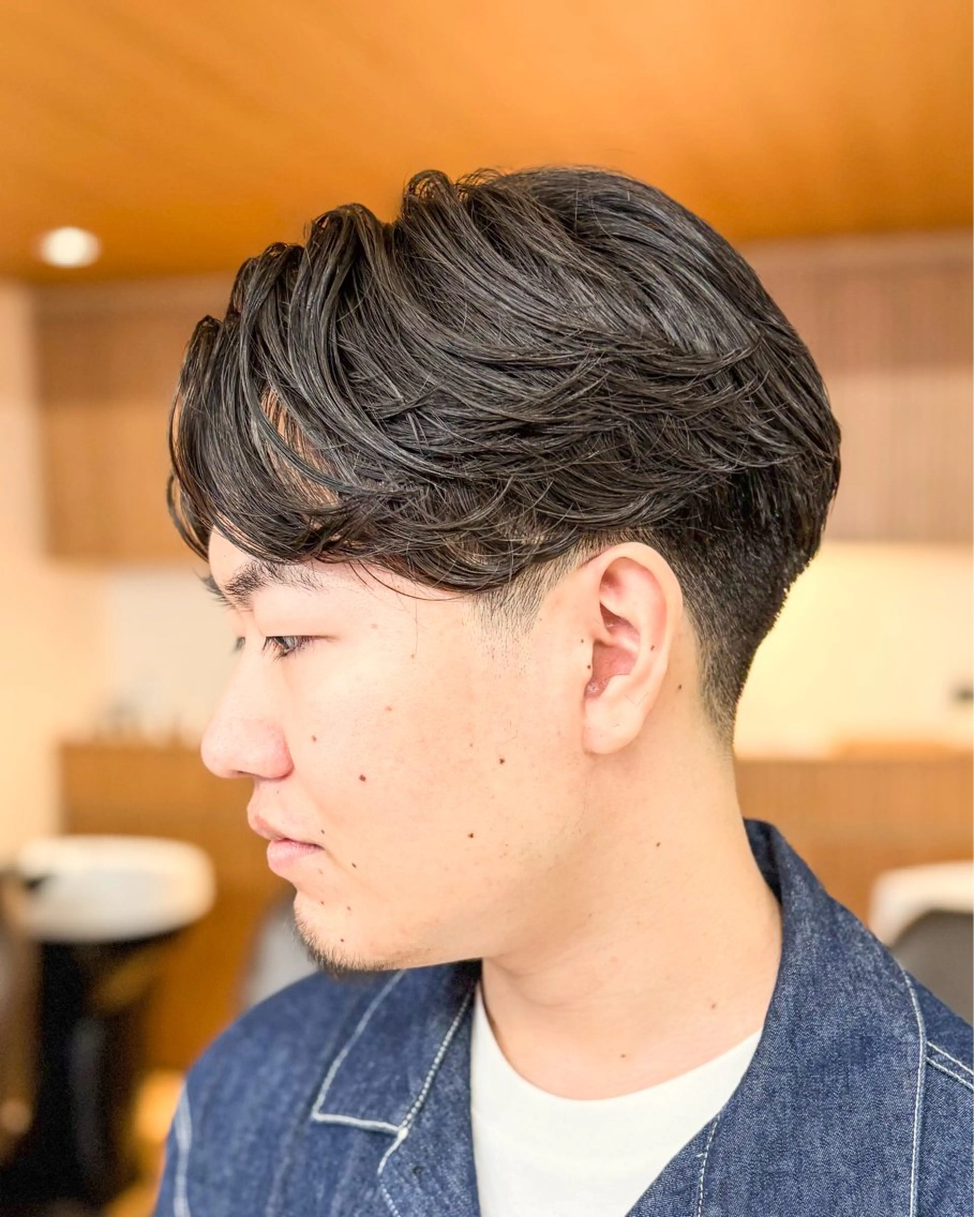 ショート パーマ メンズ メンズパーマ ニュアンスパーマ カット パーマ 【メンズ縮毛矯正】 FILMS  軍司のヘアスタイル