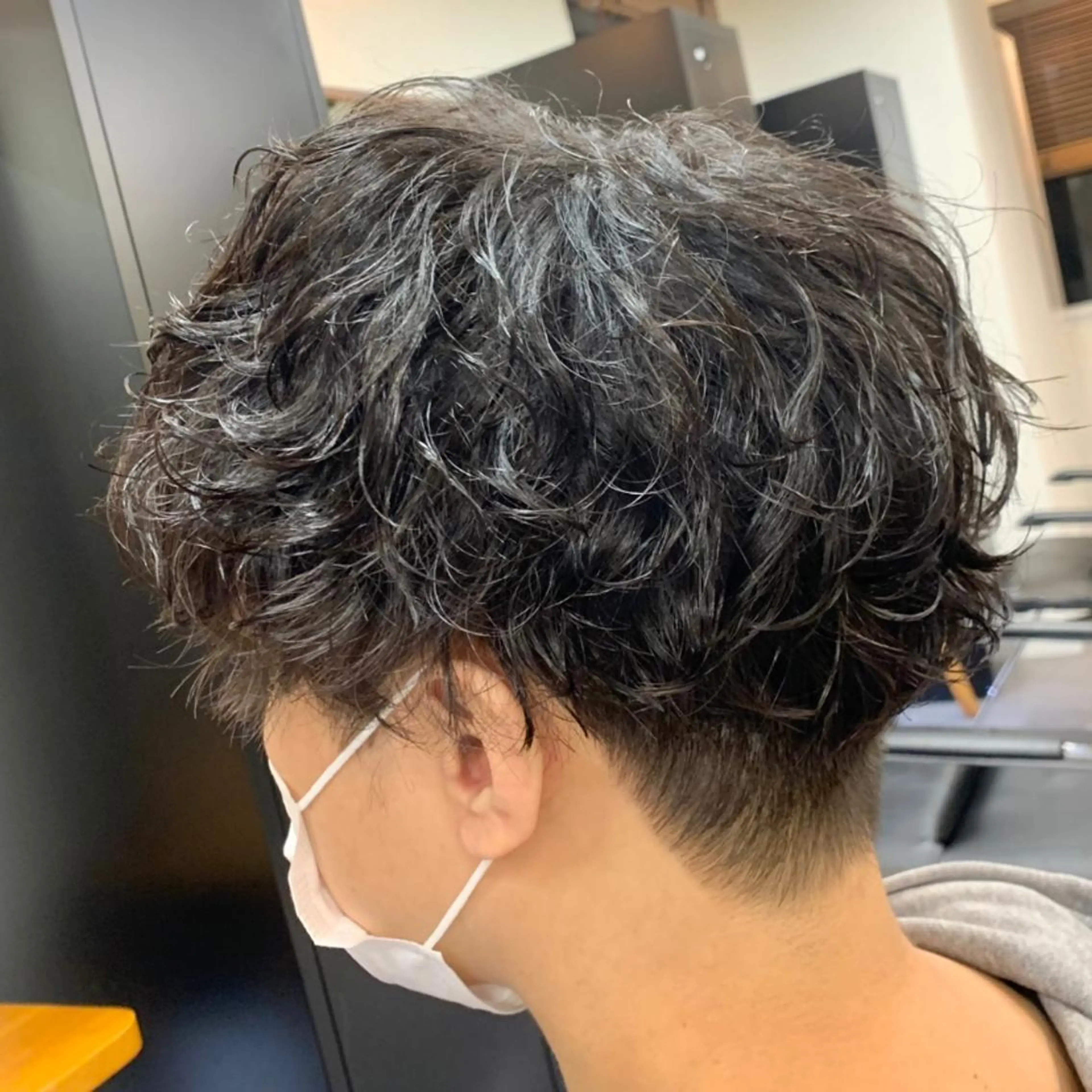 ショート パーマ メンズ カット パーマ メンズ特化美容師/ 藤戸 椋のヘアスタイル