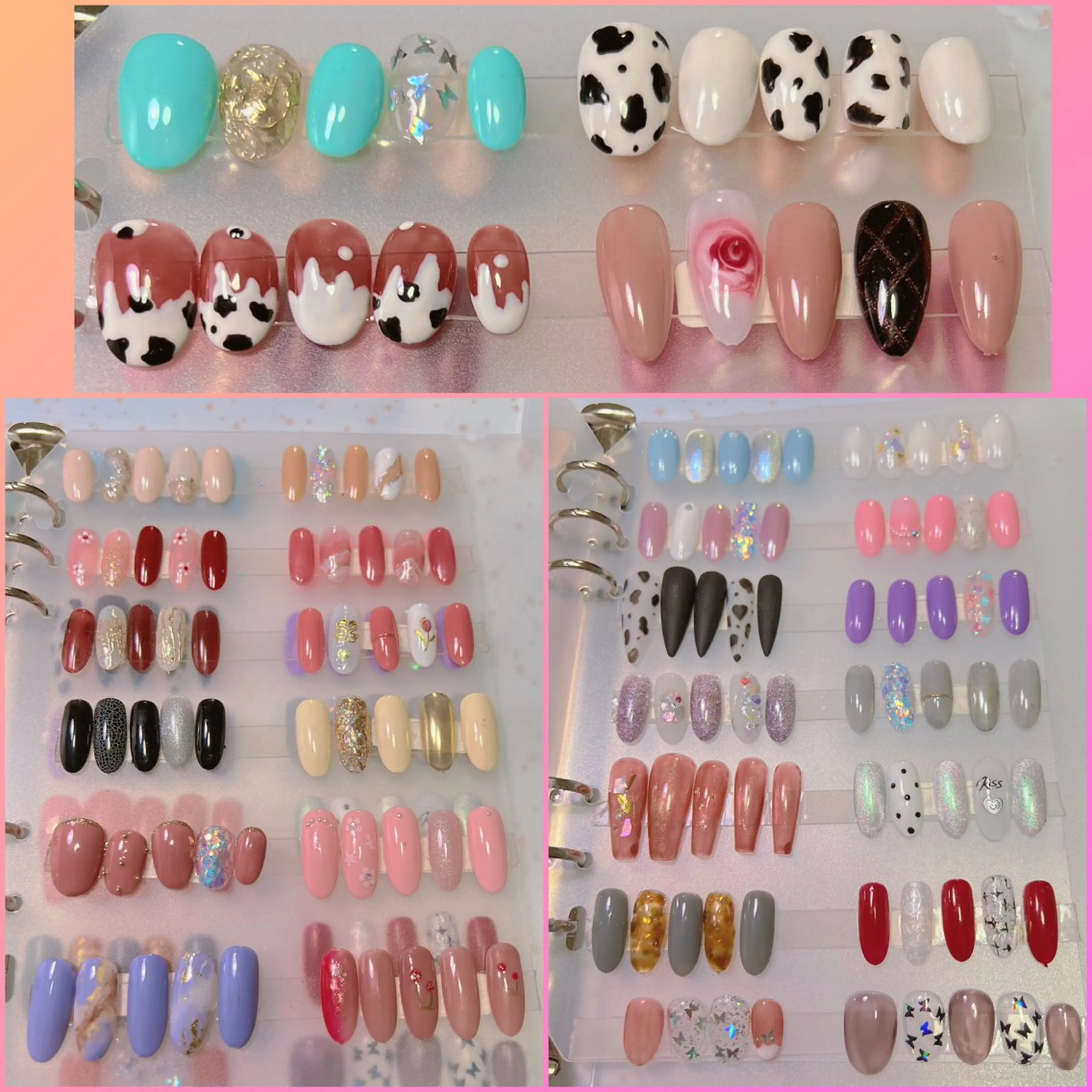 【ソフトジェル付き替えオフ込み】当店人気ワンホンネイル4本デザイン【シンプルコース】の写真