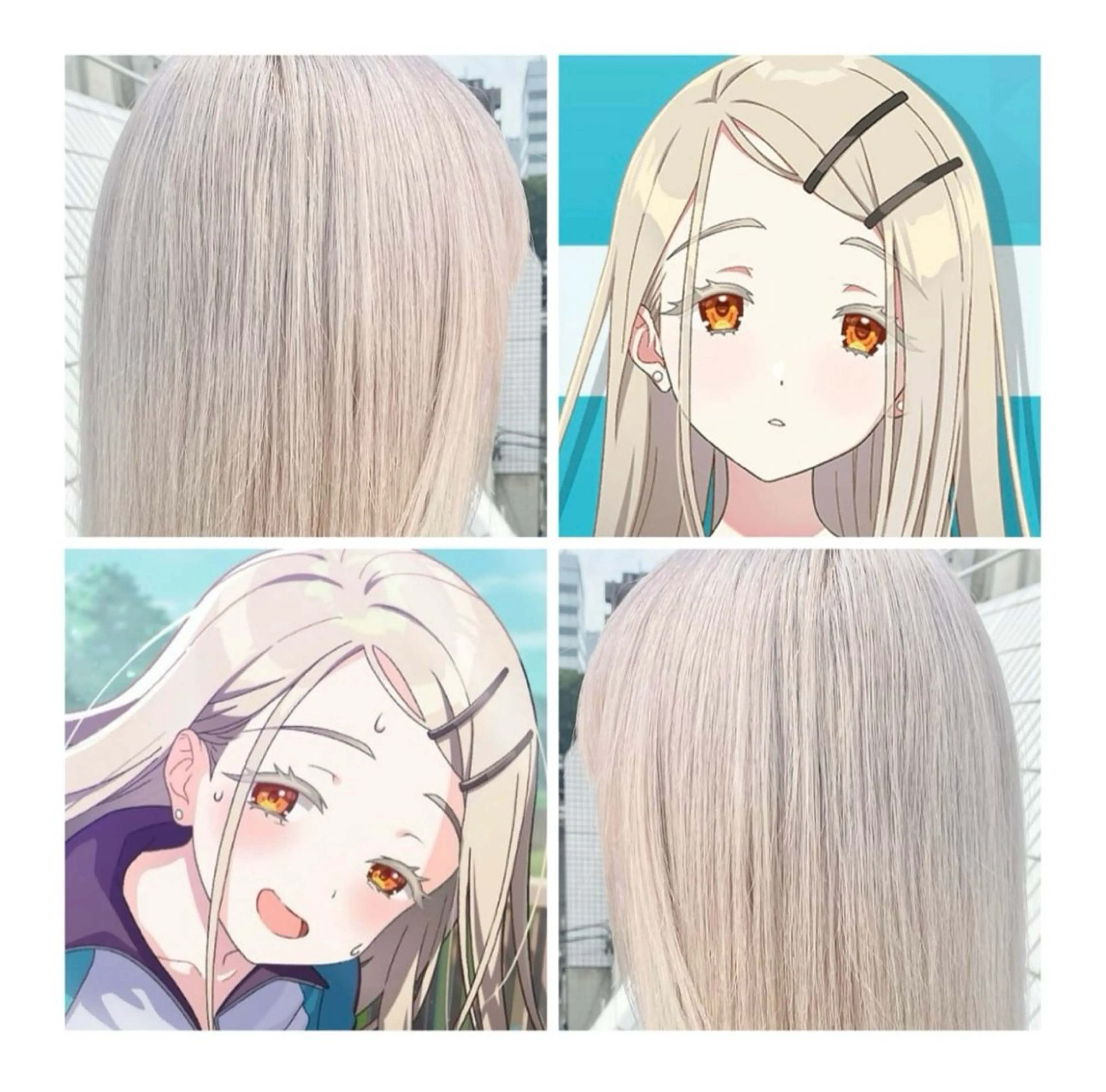 ミディアム カラー ベージュカラー ブリーチ ホワイトベージュ ヘアカラー GARU-ガル-所属・TSUNO🦖 派手髪/オタク美容師のヘアスタイル