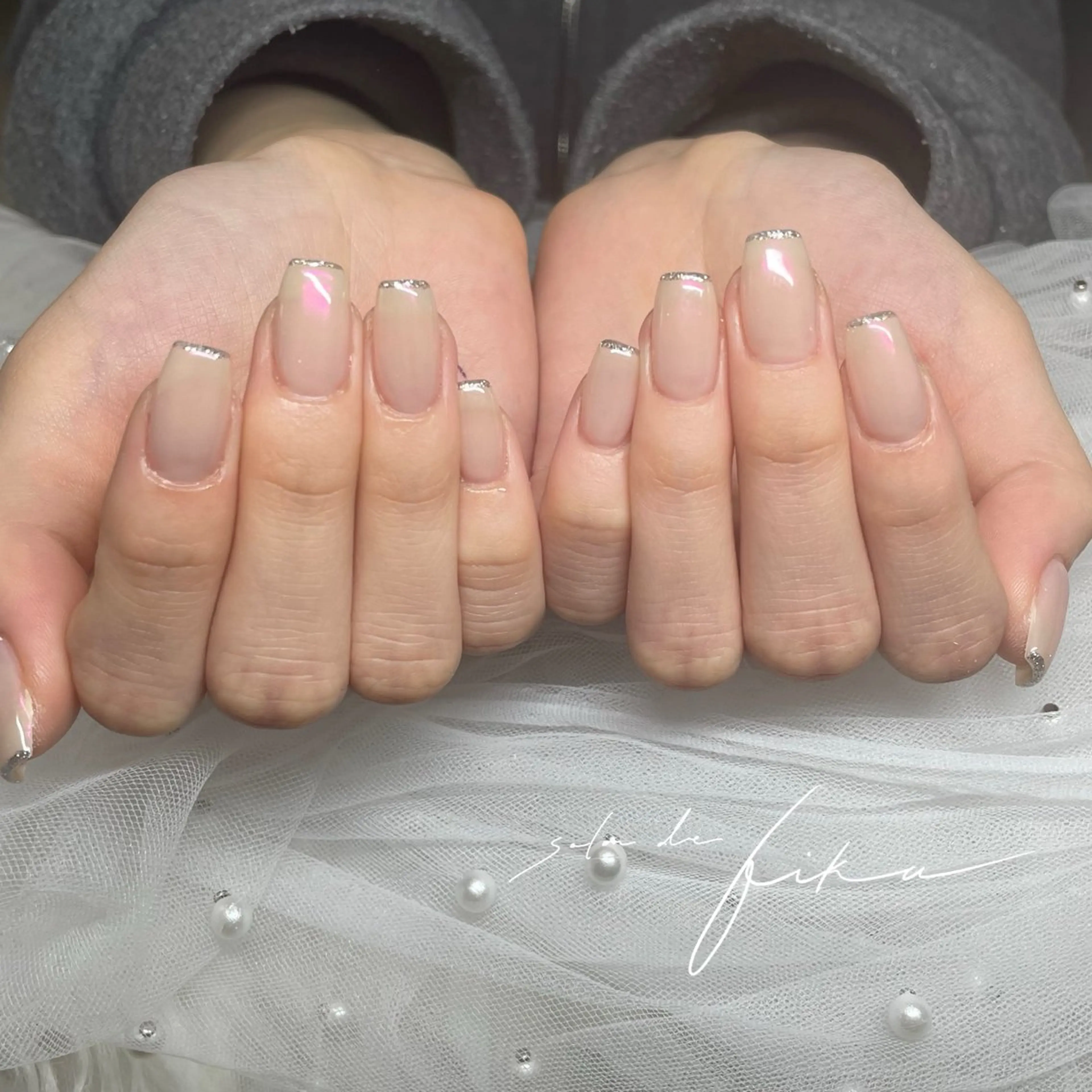 ネイル ラメ(グリッター) ハンドネイル Saki 【パラジェル取扱店】のネイルデザイン