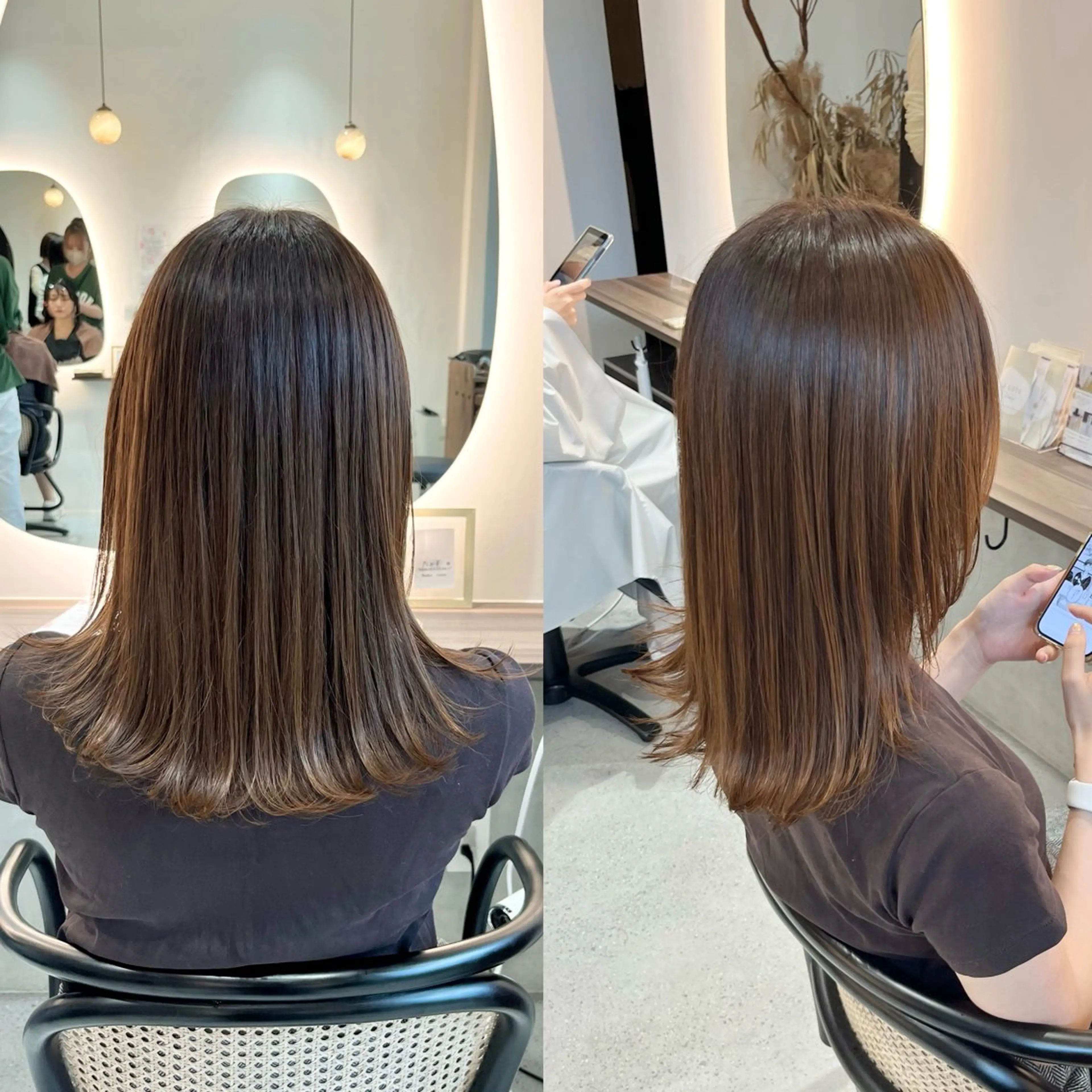 ミディアム 池谷 茉耶のヘアスタイル