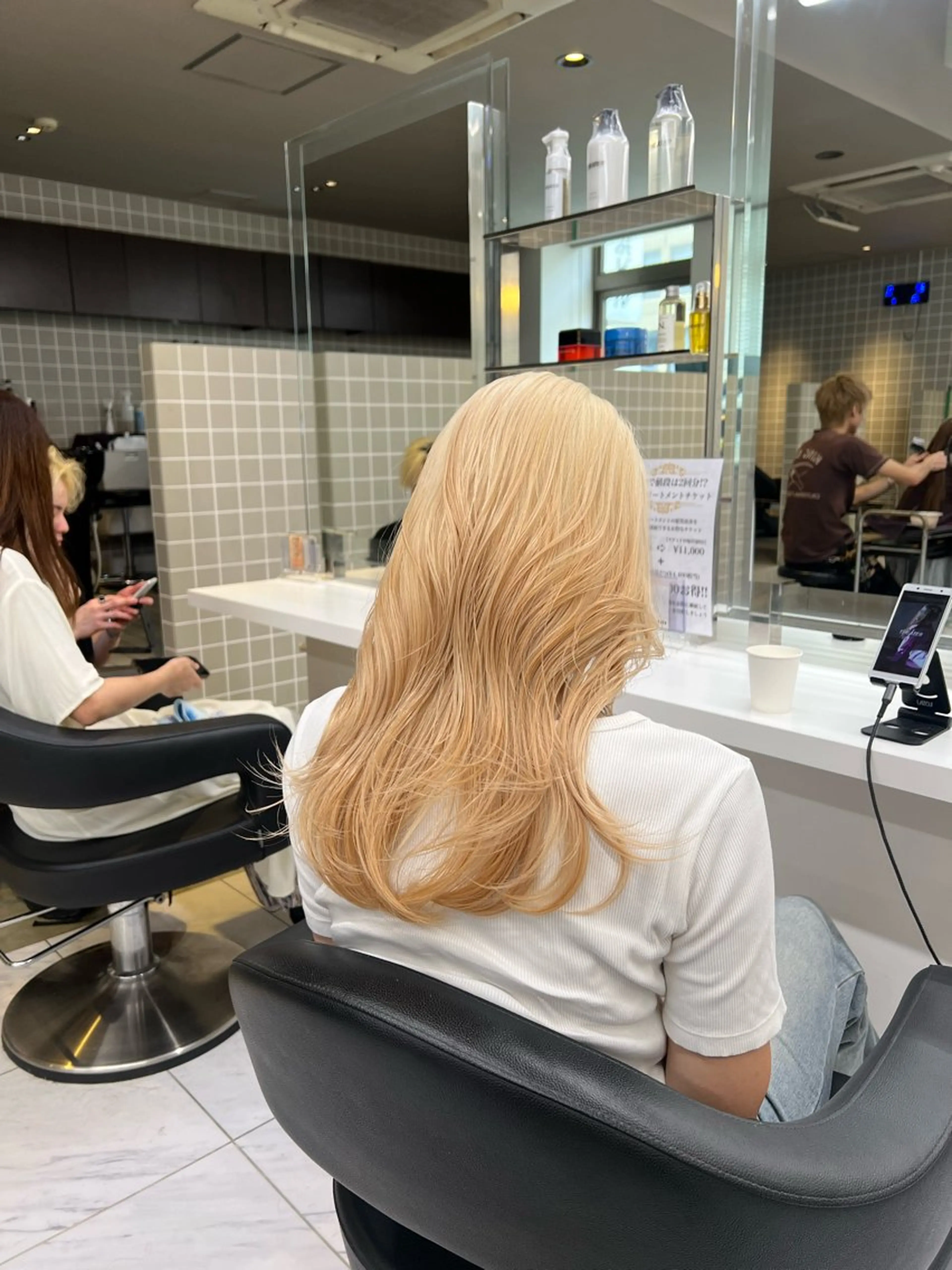 ミディアム カラー ヘアカラー 韓国レイヤーカット /REIのヘアスタイル