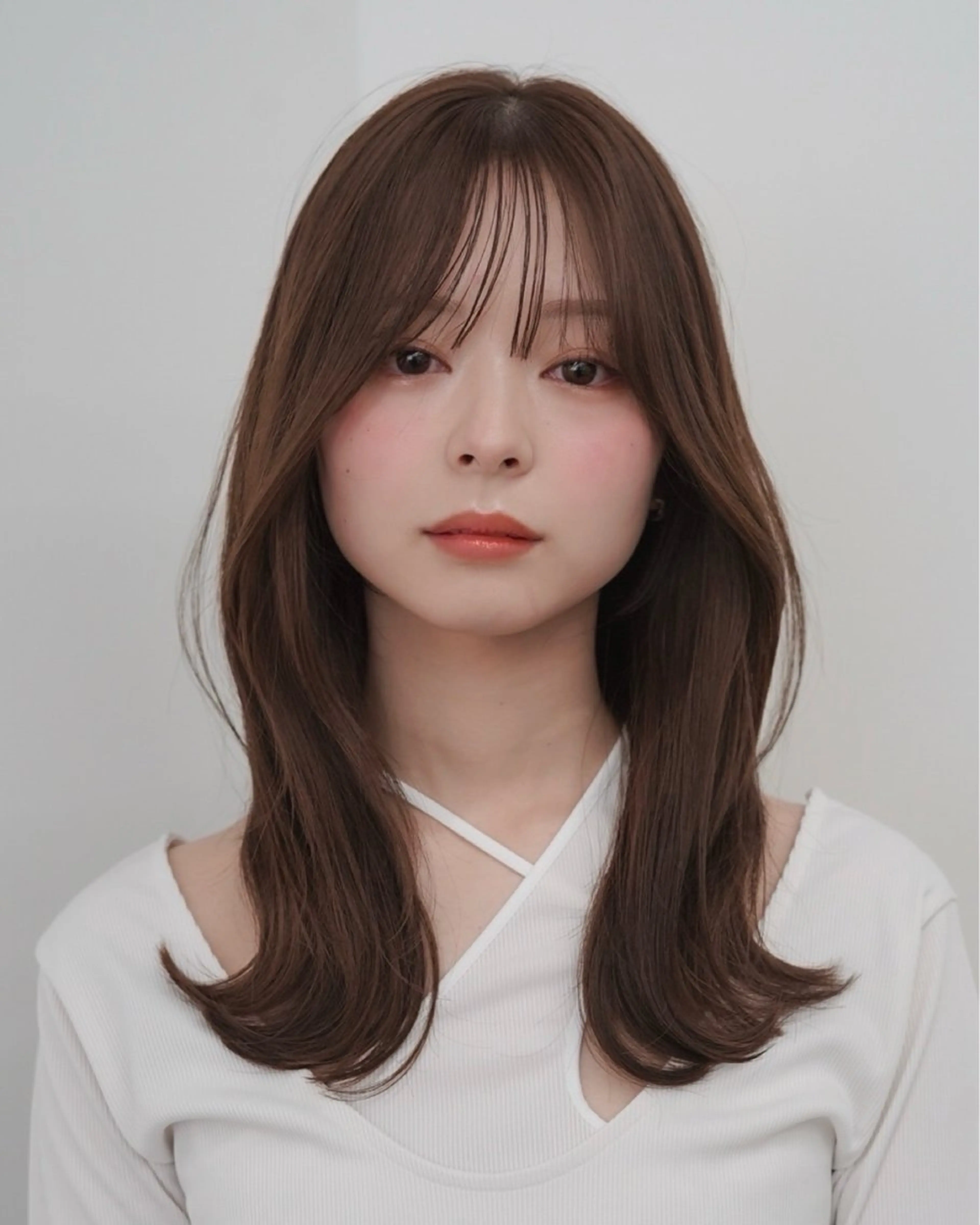 セミロング カラー カット ヘアカラー トリートメント レイヤーカット/ くびれヘア佐藤大空のヘアスタイル