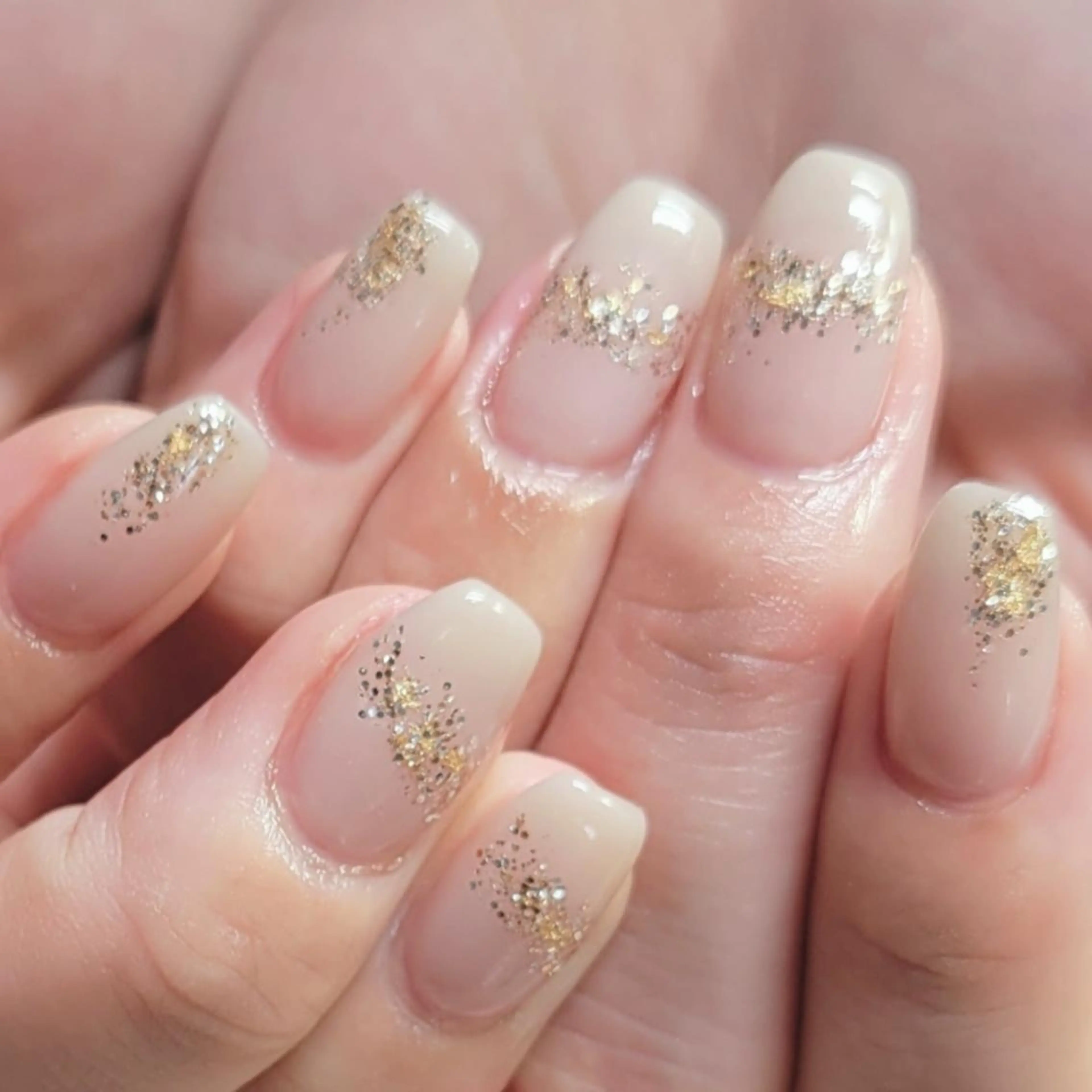 ネイル ラメ(グリッター) ハンドネイル ネイルサロンほっこり kanaのネイルデザイン