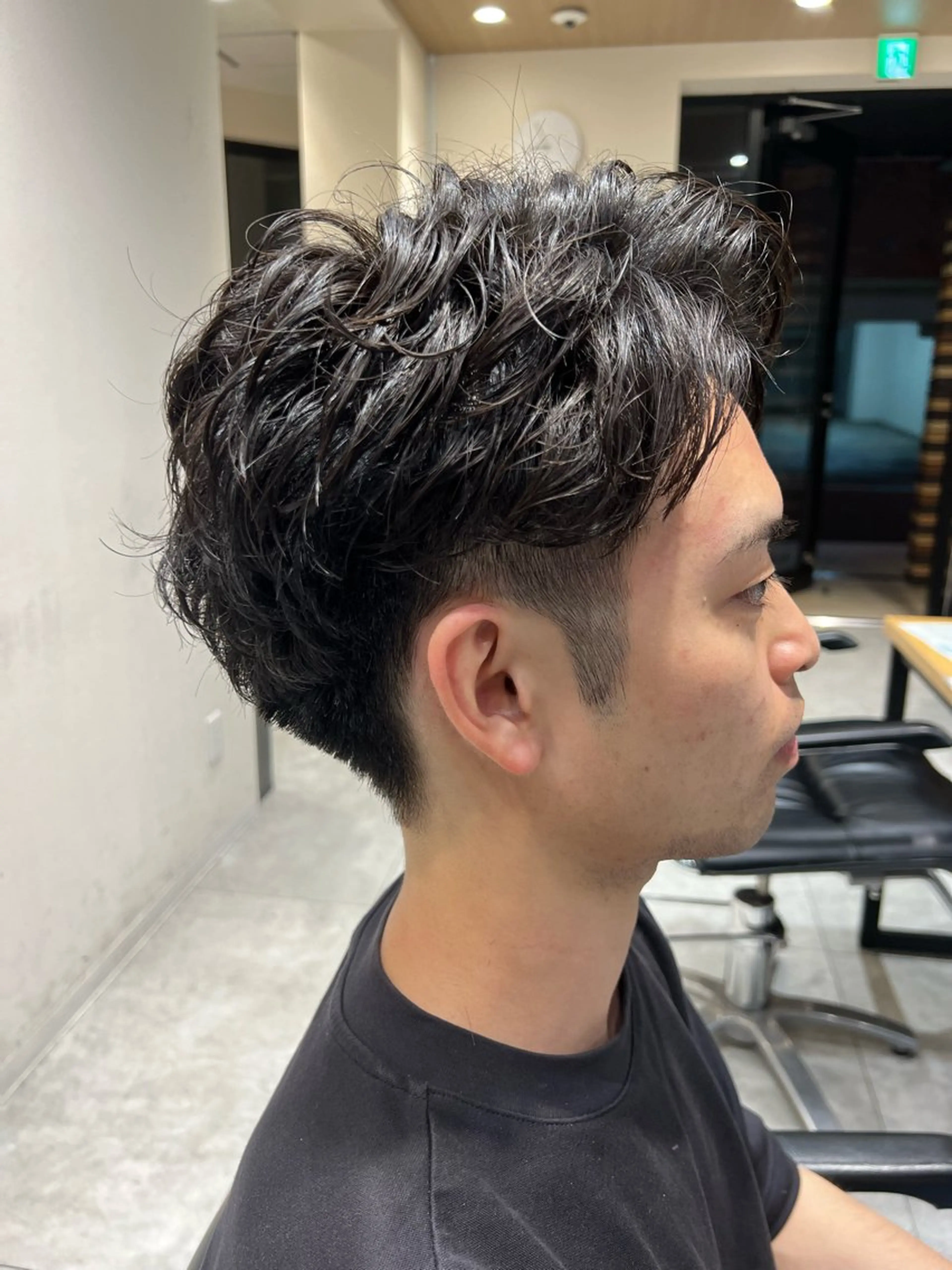 ショート パーマ メンズ 上野⭐️メンズ特化 森田道成のヘアスタイル